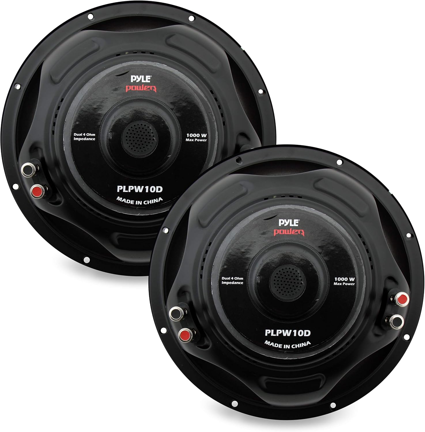 Pyle 8" Car Subwoofer Speaker - 800 Watt Dual 4 Ohm Voice Coil, Treated Foam Surround, Non-Pressed Paper Cone, 60oz Magnet - Powerful Vehicle Audio Bass Woofer for Car Stereo Systems - PLPW8D (Black)
