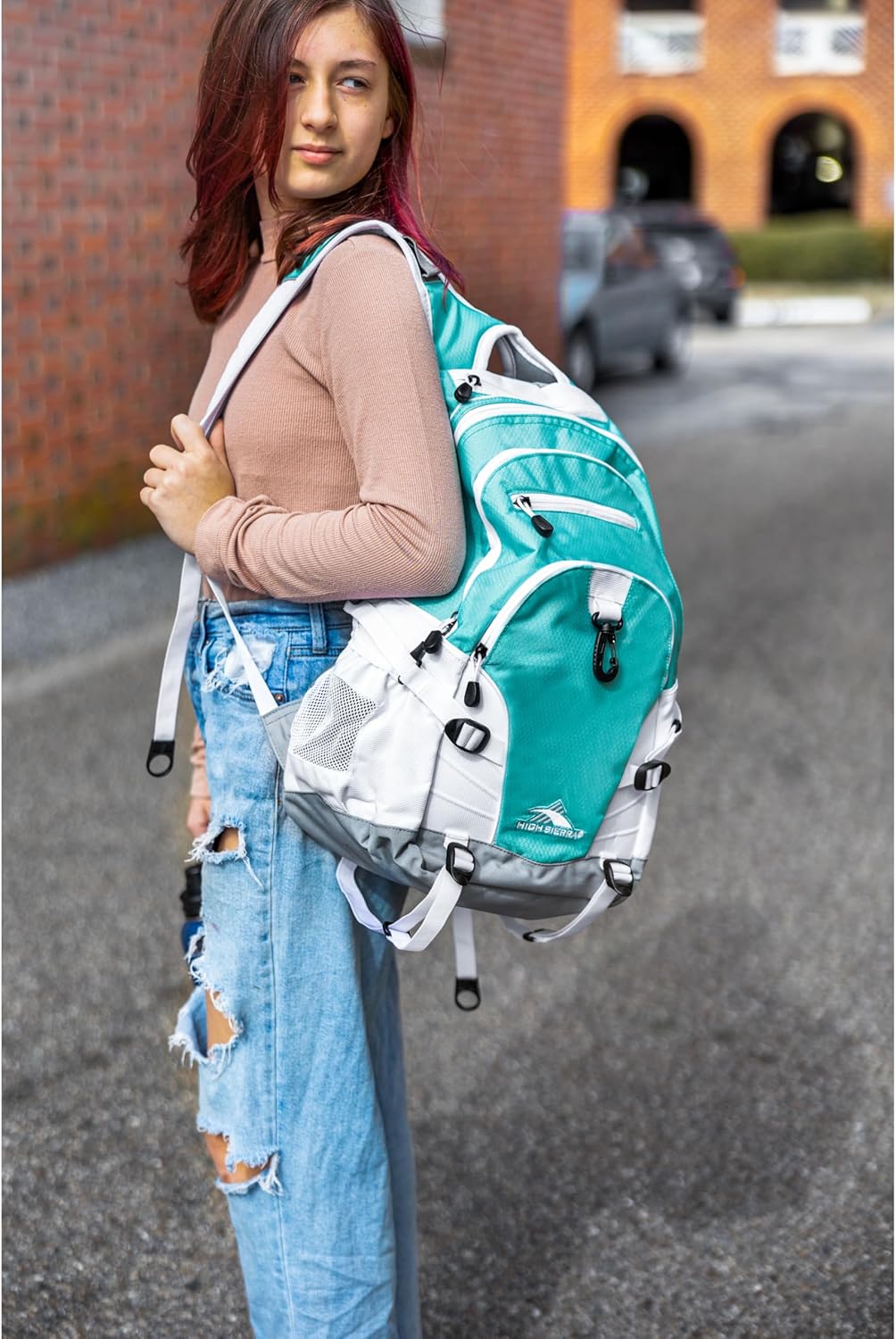 High Sierra Loop Backpack, Travel, or Work Bookbag with tablet sleeve, One Size, Urban Camo