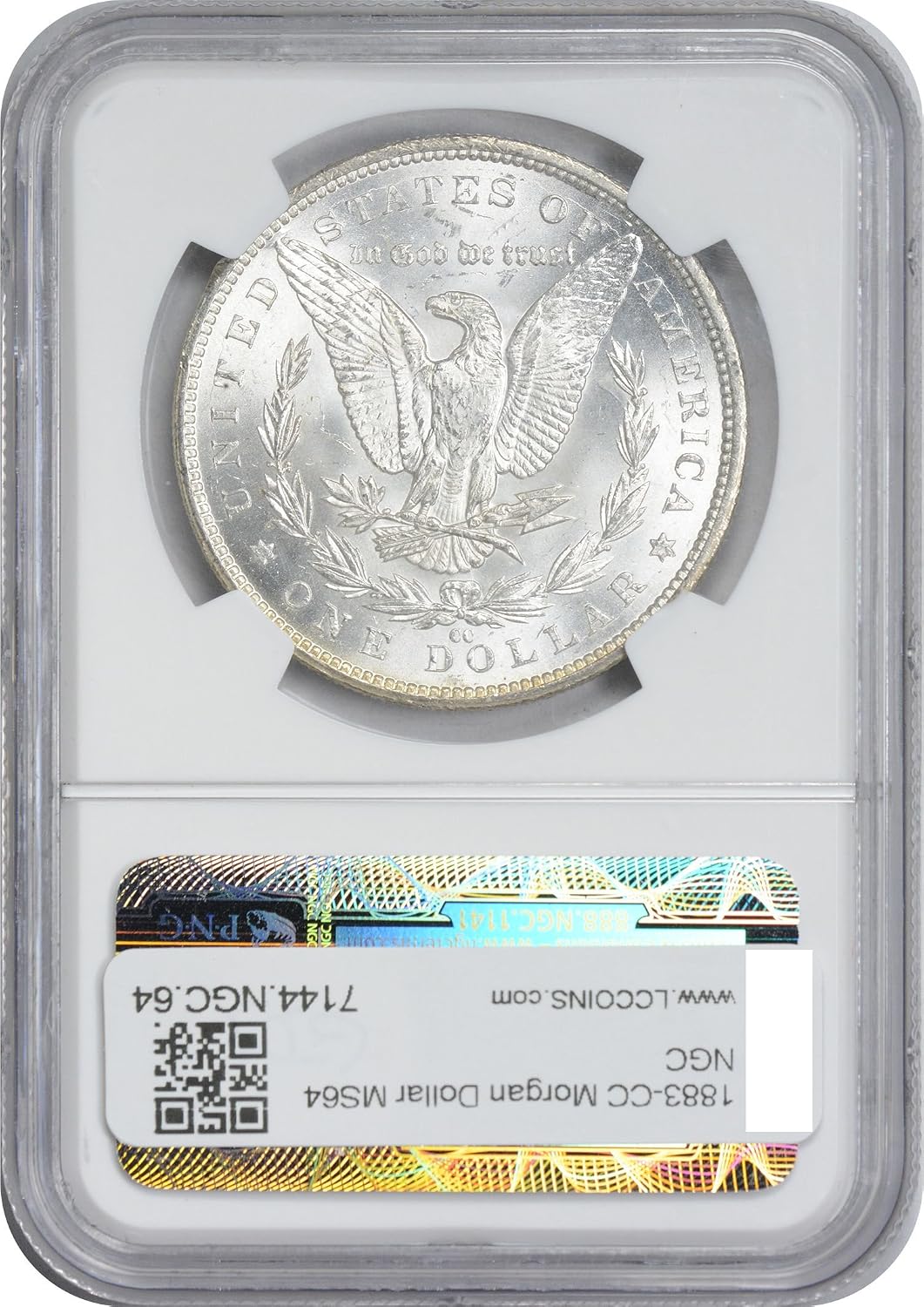1883 CC Morgan Dollar MS64 NGC