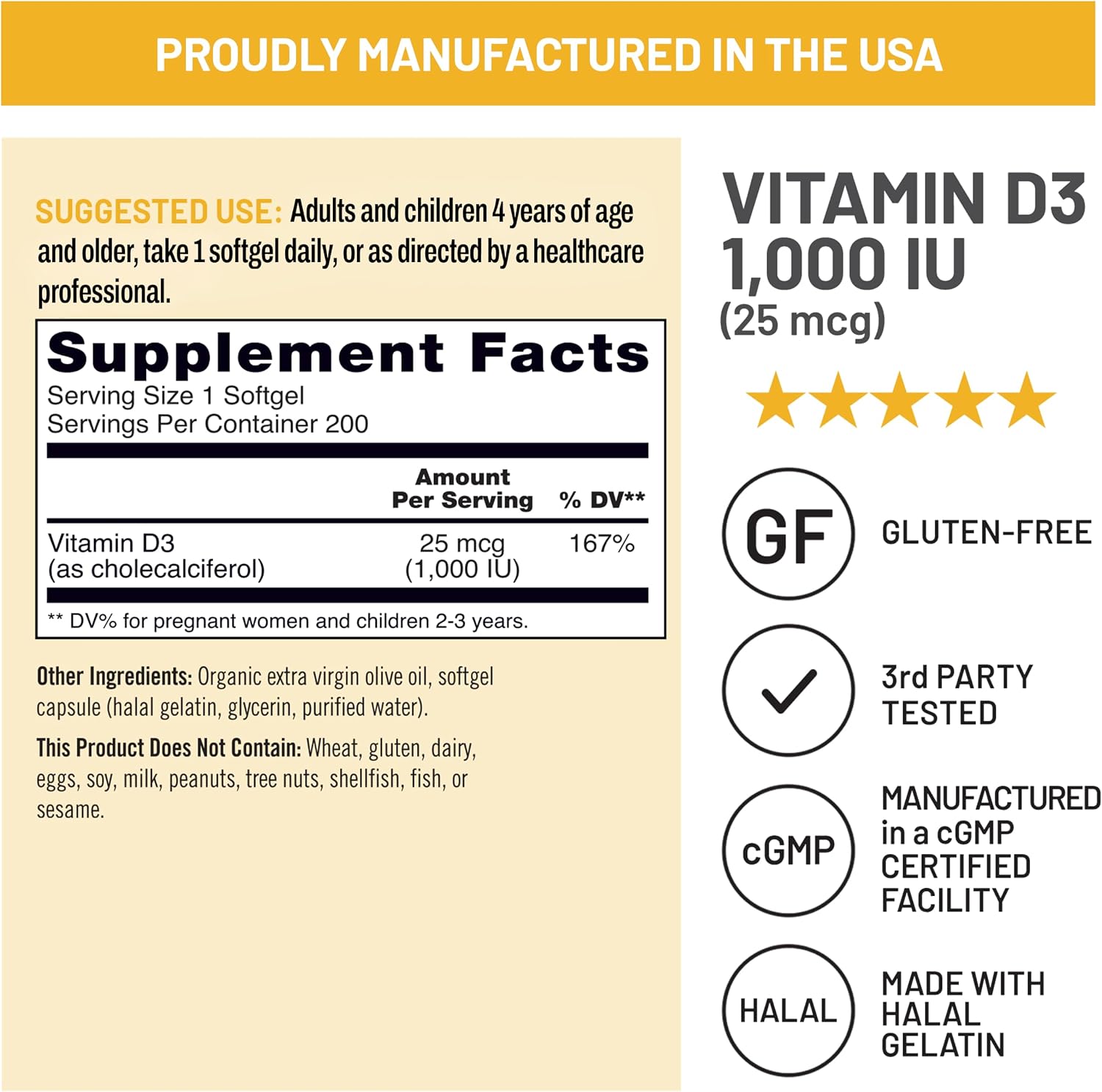 NatureWise Vitamin D3 5000IU Supplement, Immune Support, 360 Mini Softgels