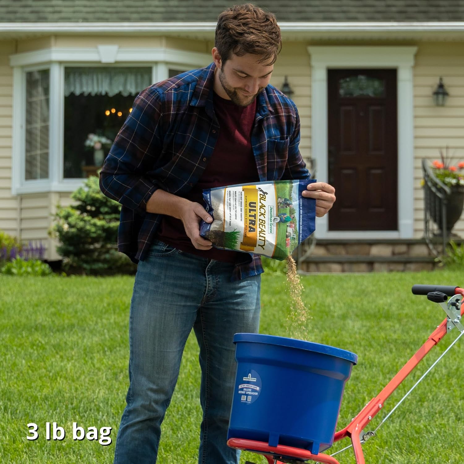 Jonathan Green (10323) Black Beauty Ultra Grass Seed - Cool Season Lawn Seed (25 lb)