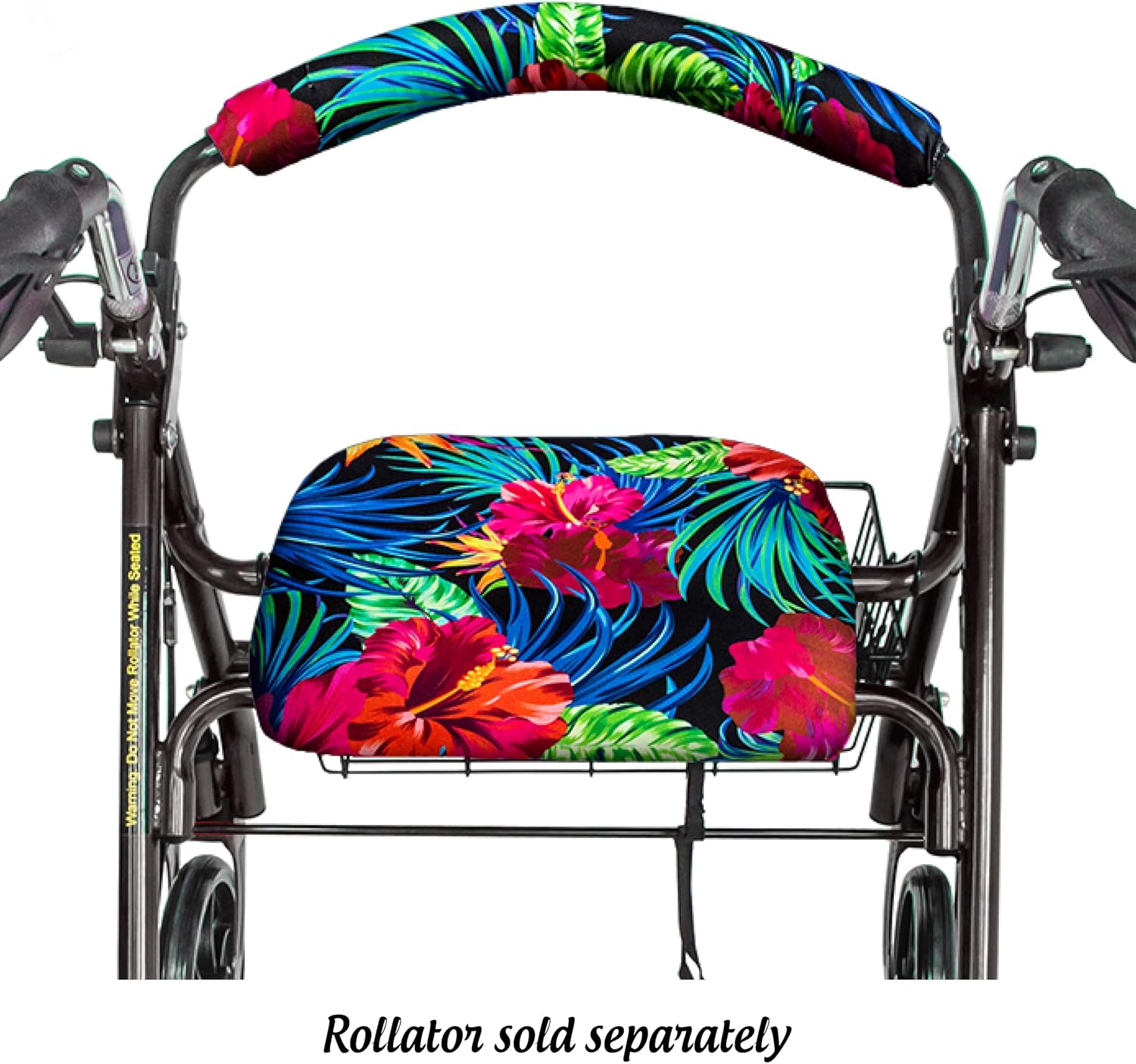 Top Glides Playful Purple Universal Rollator Walker Seat and Backrest Covers (Purple)