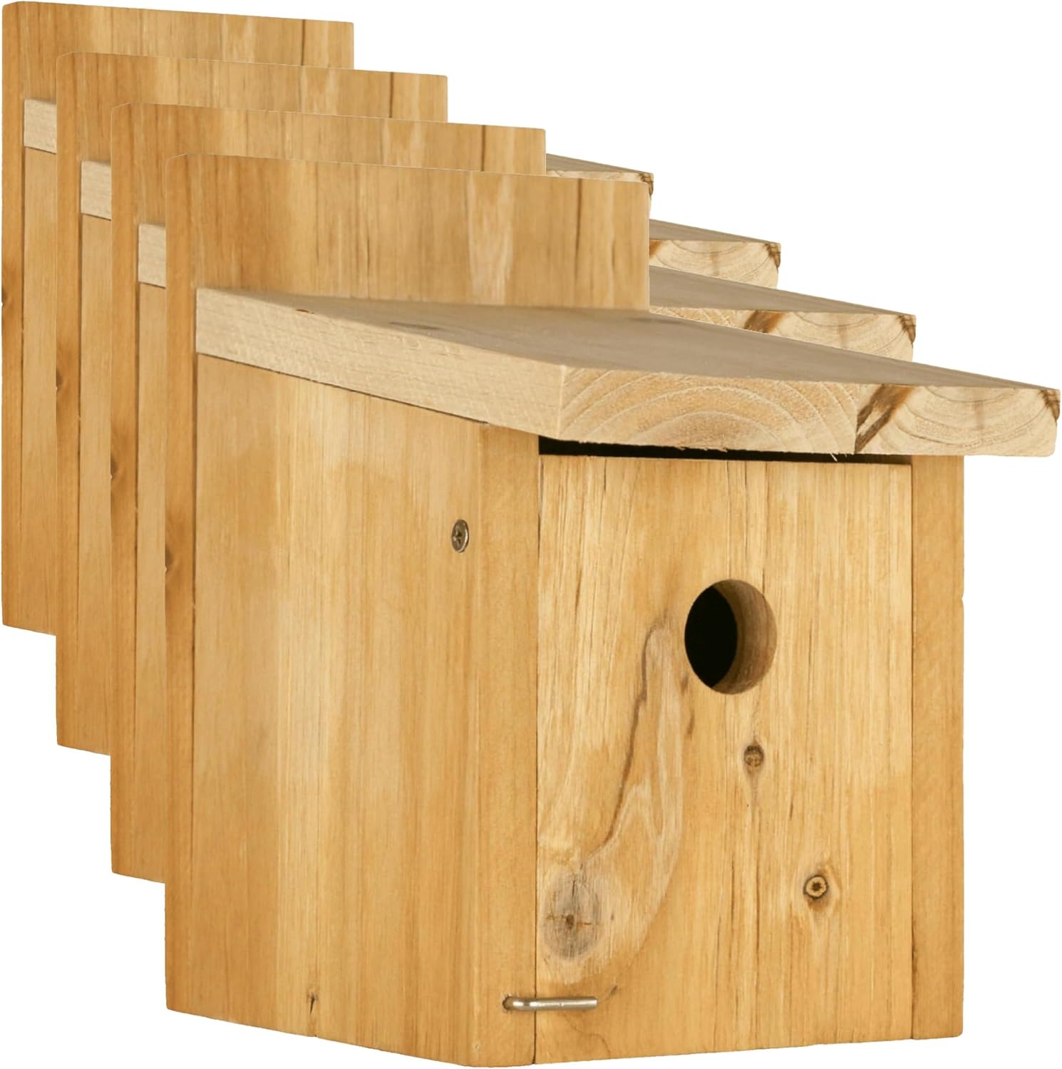Nature's Way Cedar Box Wren House with Clean-Out Door, Wild Bird House and Outdoor Décor, Brown