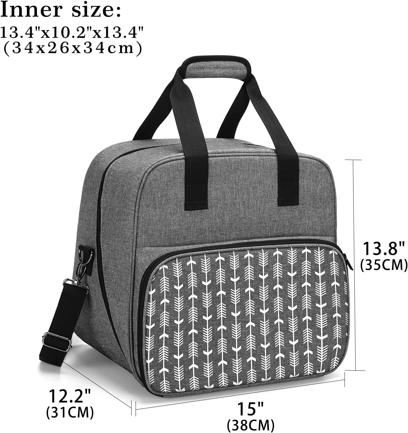 Yarwo Serger Machine Carrying Case for Universal Overlock Sewing Machine