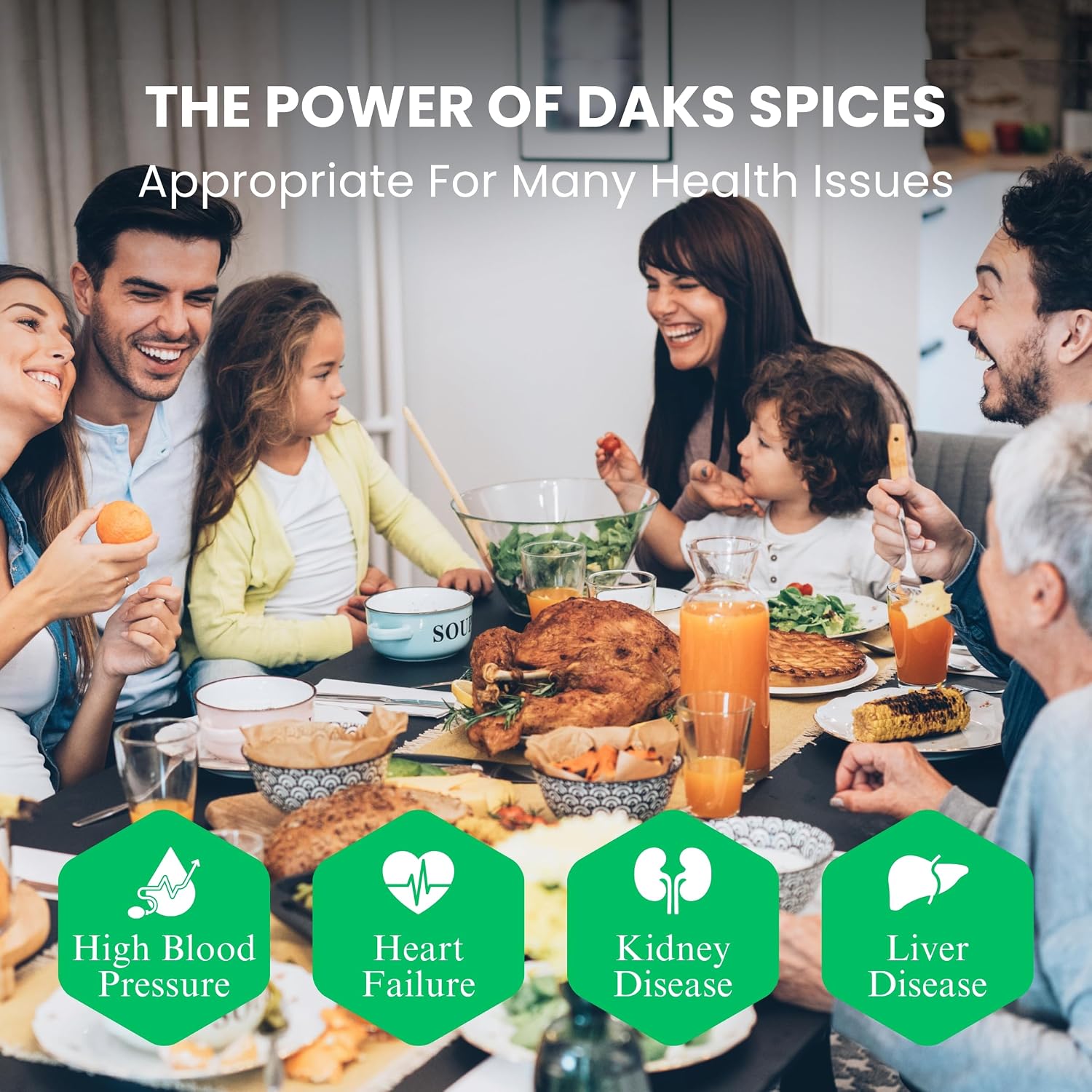 DAK's Spices Green Zest Seasoning Blend | 100% Salt & Sugar Free | Premium & Healthy Seasoning | MSG Free, Preservative Free, Potassium Chloride Free | Low Carb & Keto Friendly | Perfect for Clean Eating & Adding Flavor to Recipes | 1.5 oz