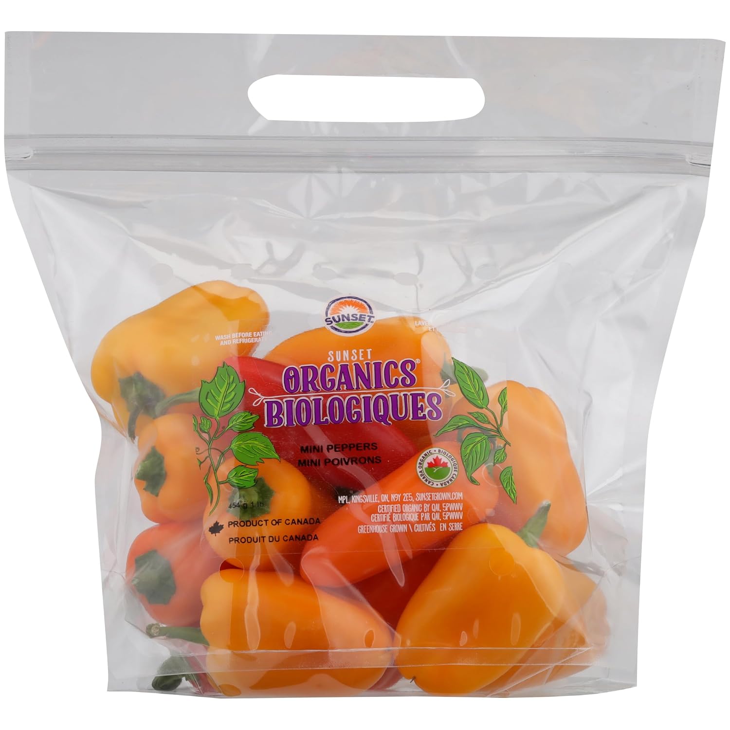 Organic Pepper Sweet Mini, 16 Ounce