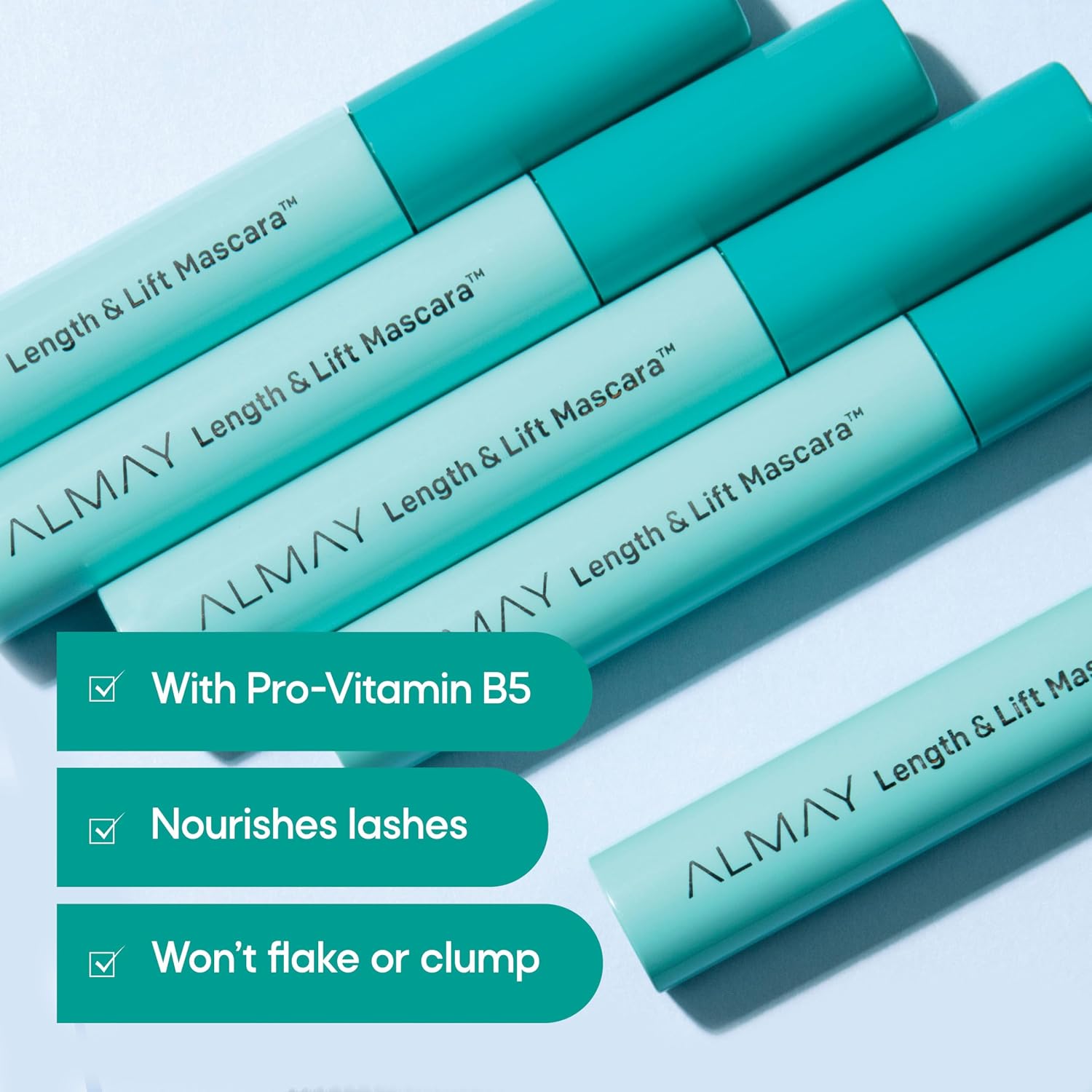 Almay Length & Lift Mascara, 10 Blackest Black, 1 Count
