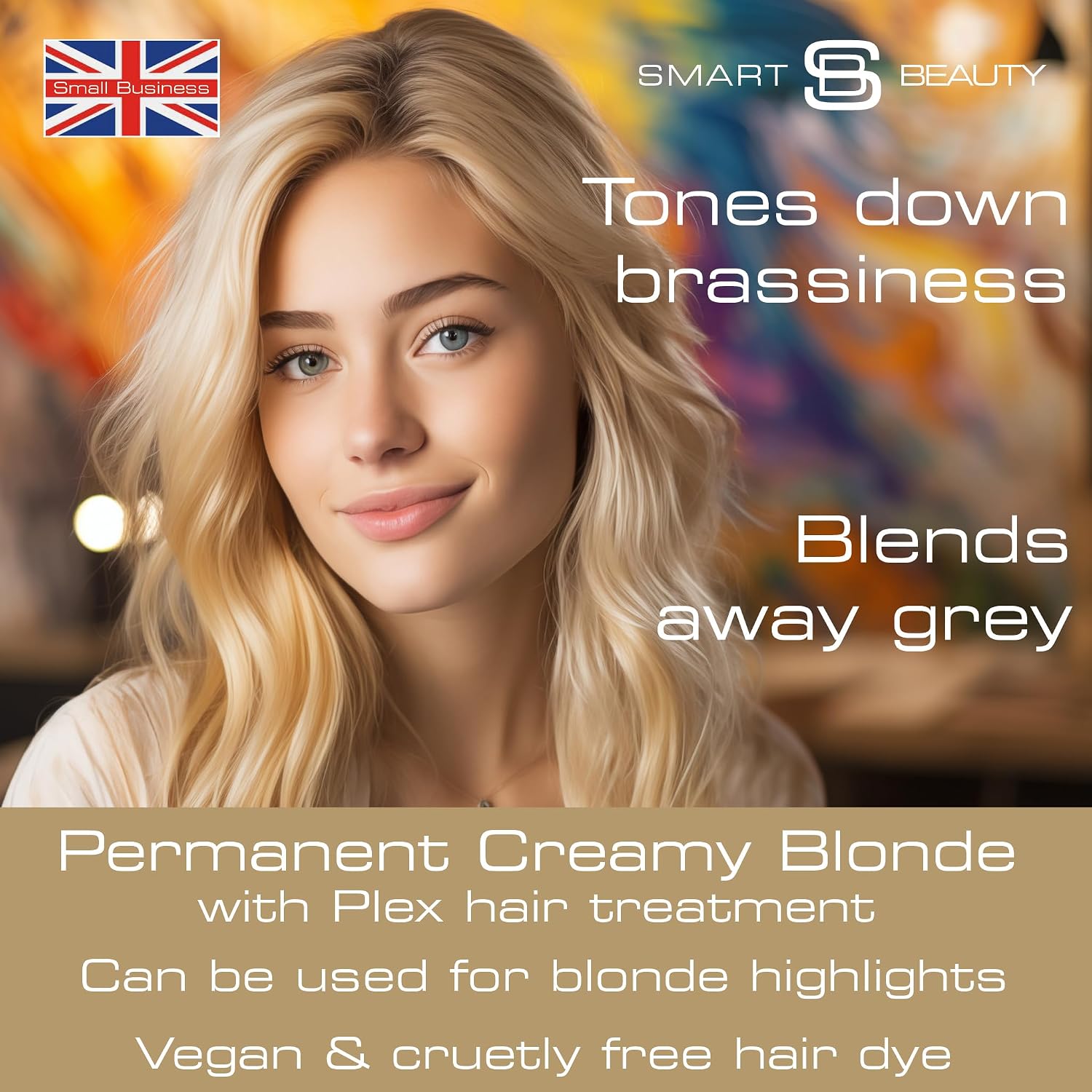Smart Beauty Blonde Bleach-It, The Ultimate Lightener for Dark Hair, Perfect for Highlighting and Vibrant Pastel Colour, Hair Bleach Kit, Vegan & Cruelty Free