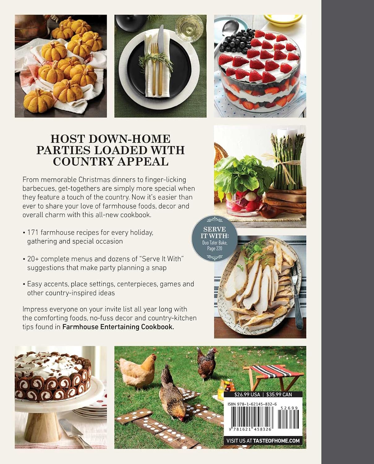 Taste of Home Farmhouse Entertaining Cookbook: Invite Friends and Family to Celebrate a Taste of the Country All Year Long (TOH Farmhouse)