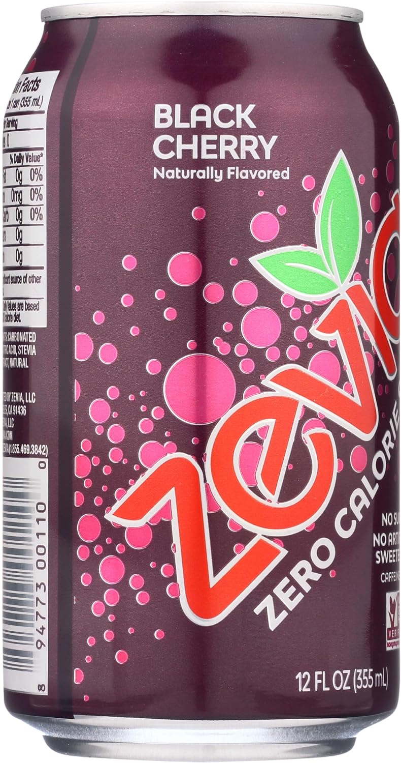 Zevia Zero Calorie Soda, Orange, 12 Ounce Cans (Pack of 6)