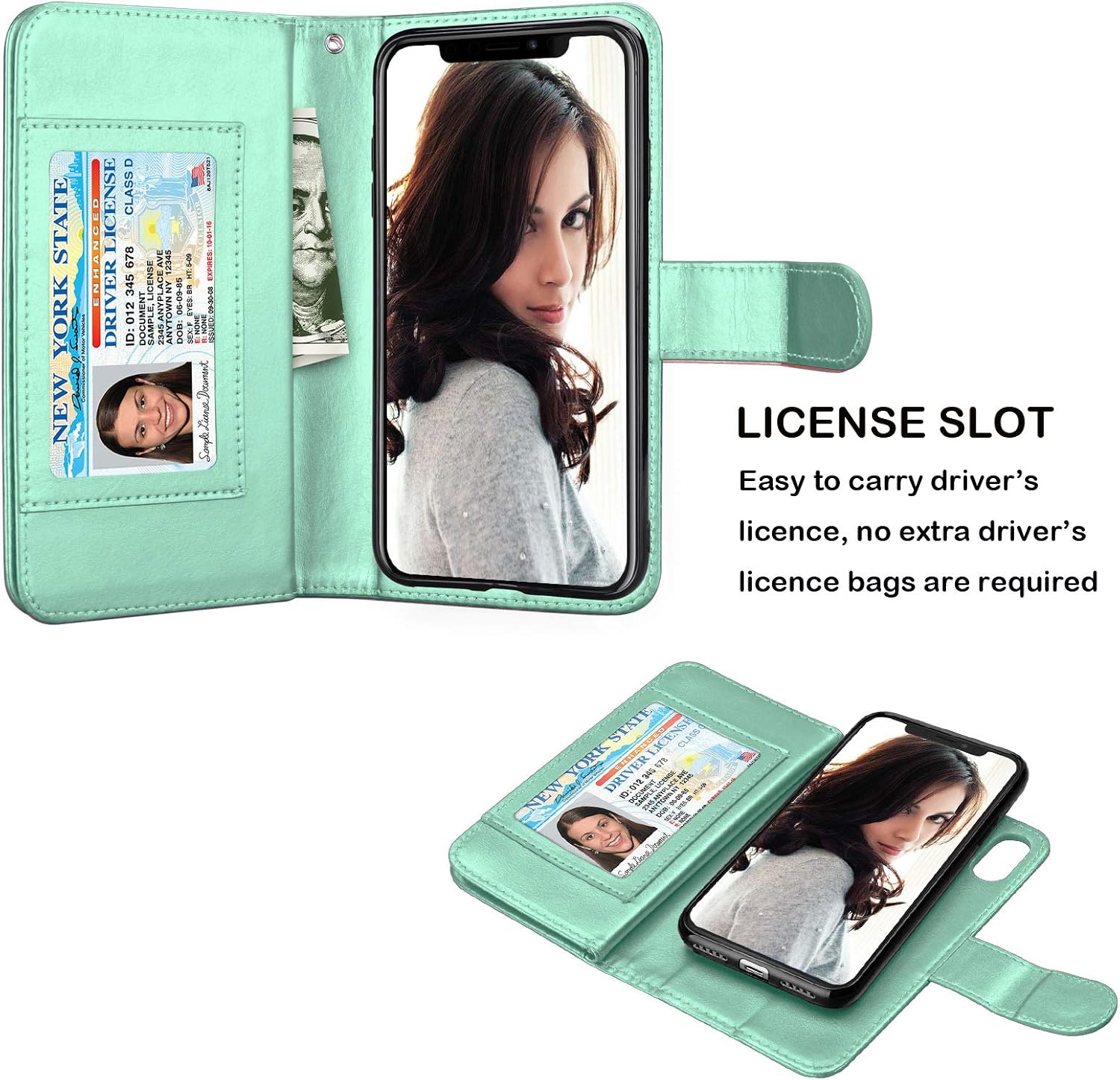Njjex Wallet Case for iPhone XR, for iPhone XR Case