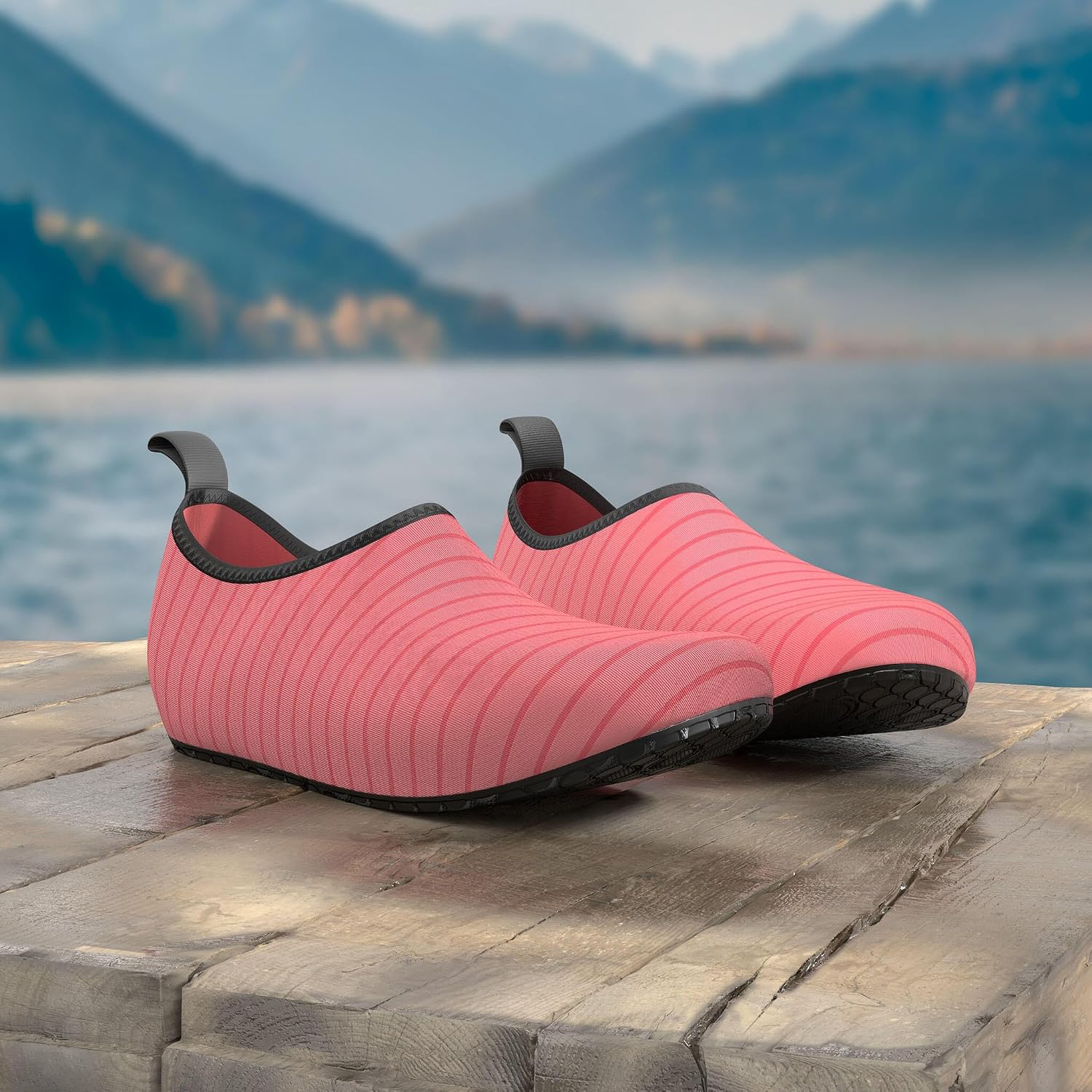 VIFUUR Water Shoes for Men Women Barefoot Quick Dry Aqua Socks Slip On | Lightweight, Breathable Upper, Flexible Sole, Drainage Design, Easy Slip-On Fit for Water Activities