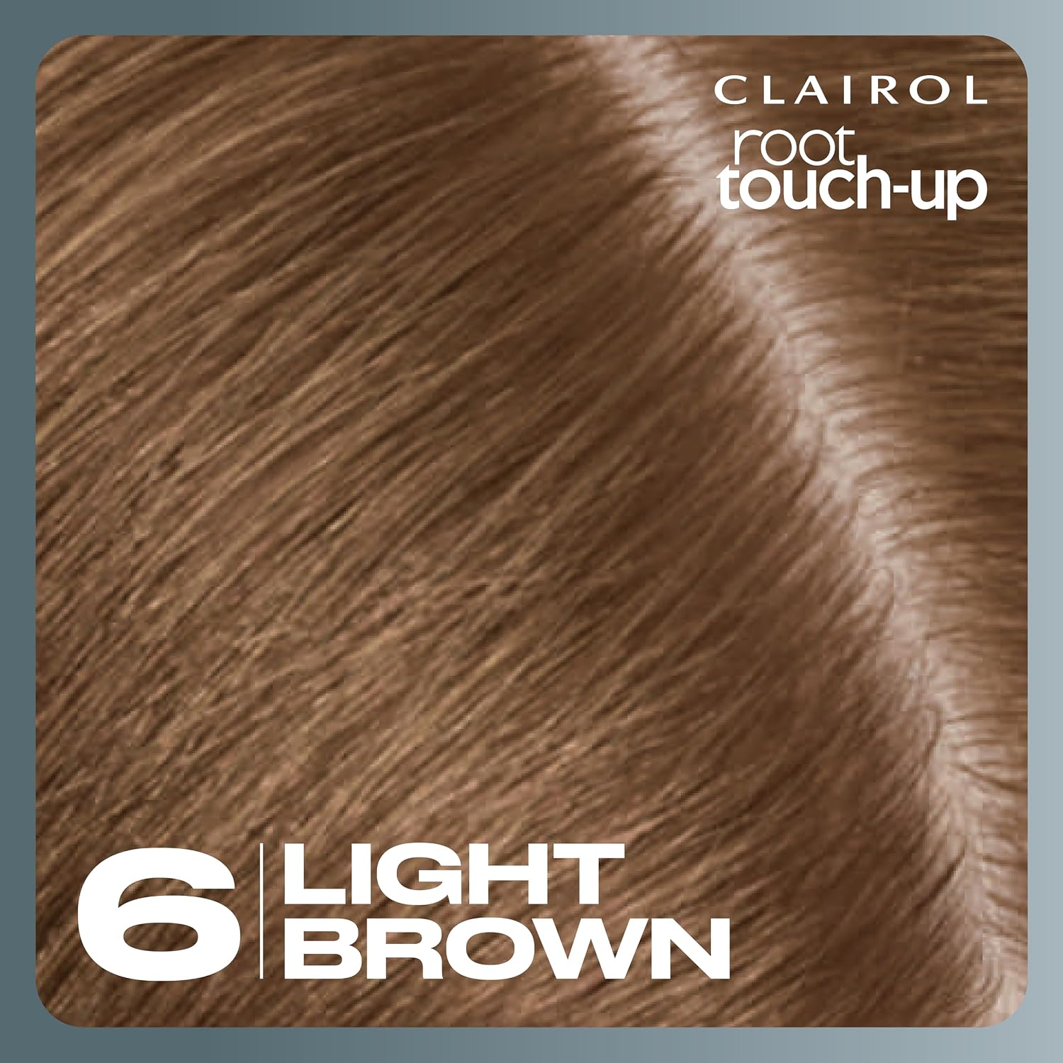 Clairol Root Touch Up Permanent Hair Dye, 6 Light Brown, Pack of 2