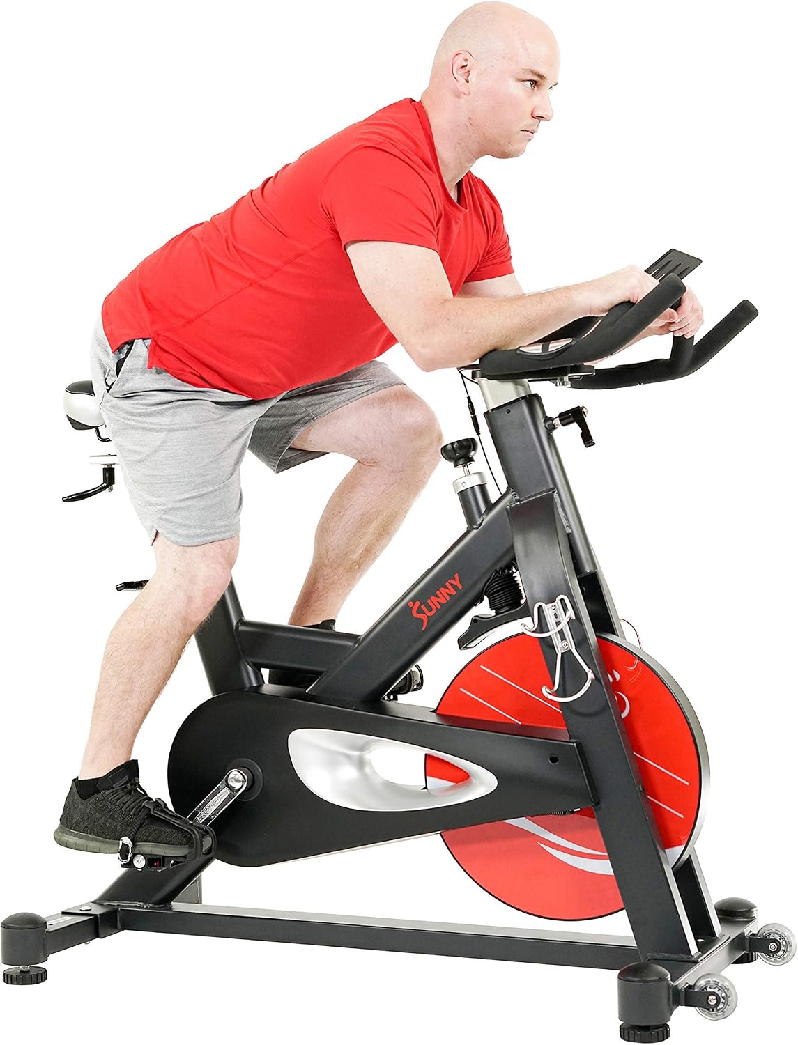 Sunny Health & Fitness Magnetic Exercise Bike for Indoor Cycling