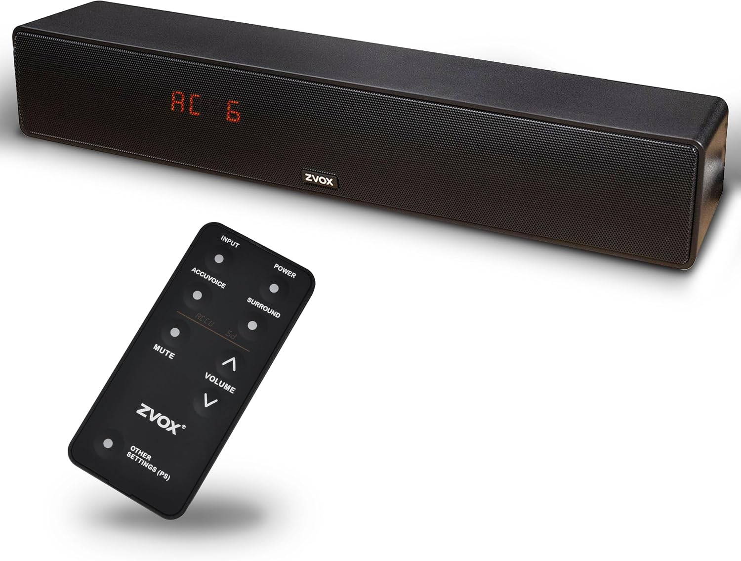 ZVOX AccuVoice AV157 Dialogue Clarifying Soundbar- 12 Levels of Voice Boost