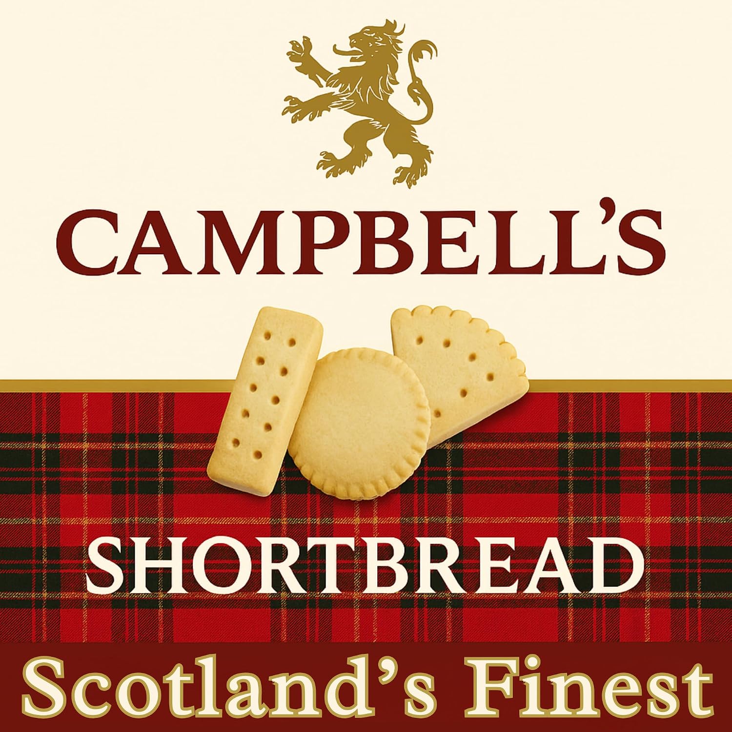 Campbells Shortbread Scottish Mad Dogs Assorted Cookies Tin 5.3 Oz (150g) - Pure Butter Scottish Shortbread Cookies from Scotland