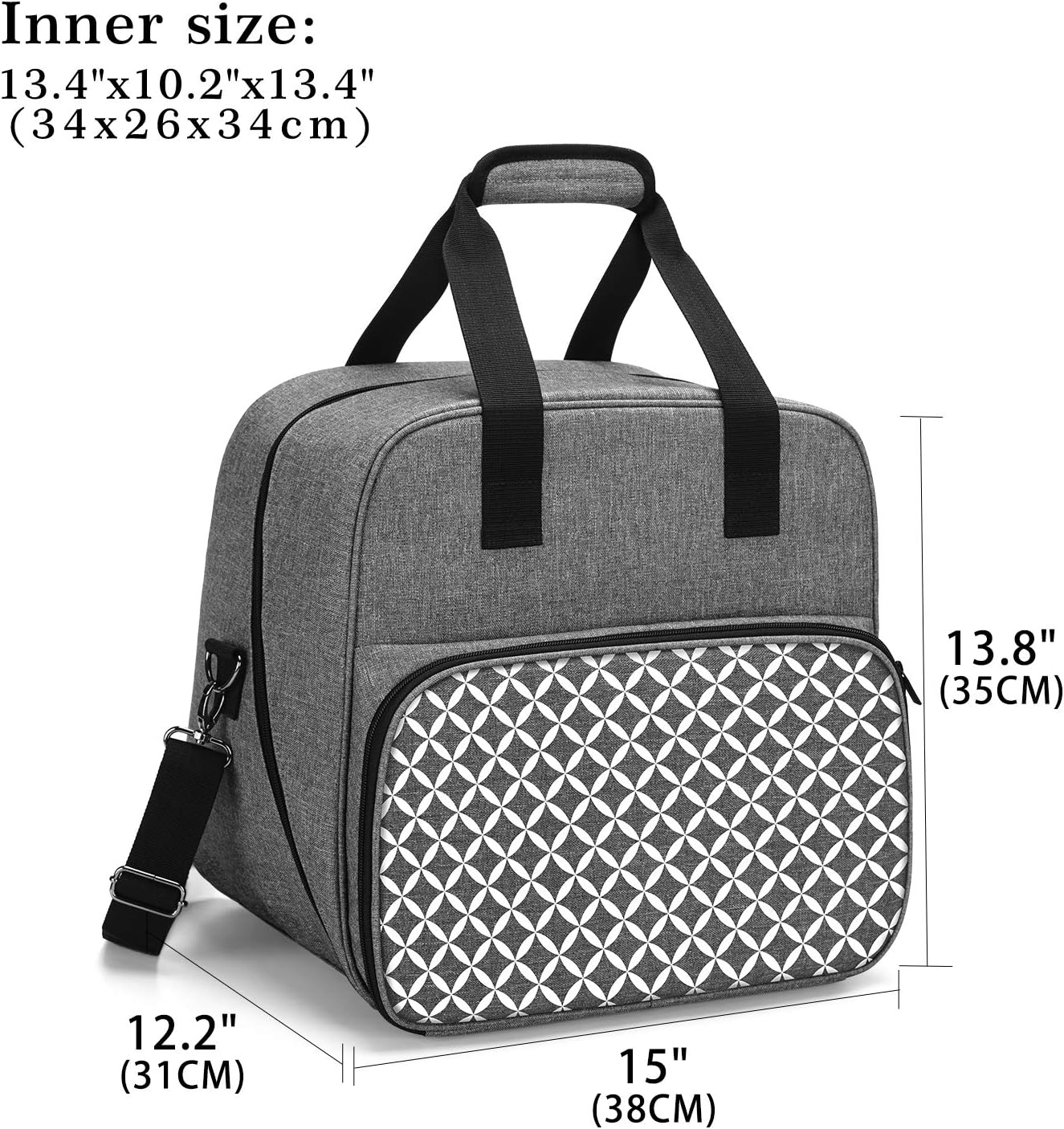 Yarwo Serger Machine Carrying Case for Universal Overlock Sewing Machine