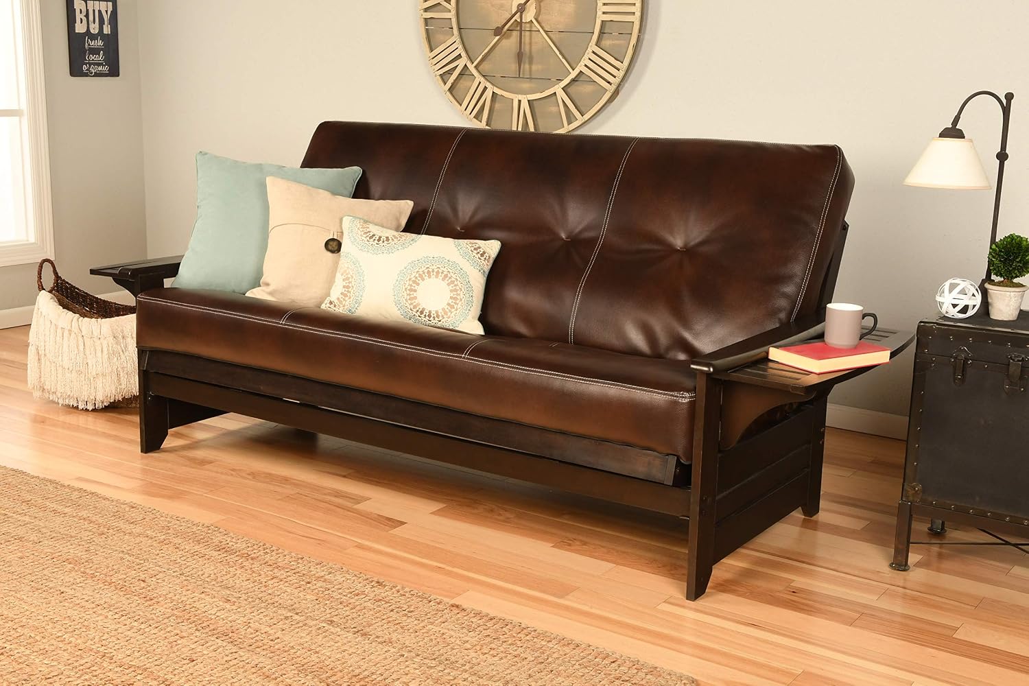 Kodiak Furniture Phoenix Futon in Black Finish, Full, Fairbanks Evergreen