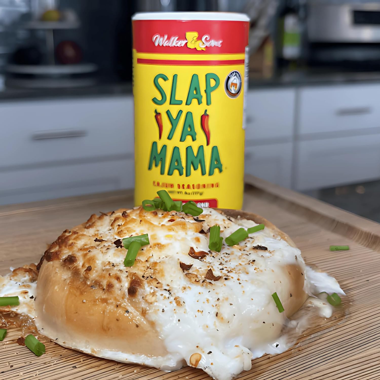 Slap Ya Mama Cajun Seasoning from Louisiana, Hot Blend, No MSG and Kosher, 8 Ounce Can | one 8 oz canister of Hot Blend Cajun seasoning for chicken, seafood, vegetables, grilling, and everyday meals.