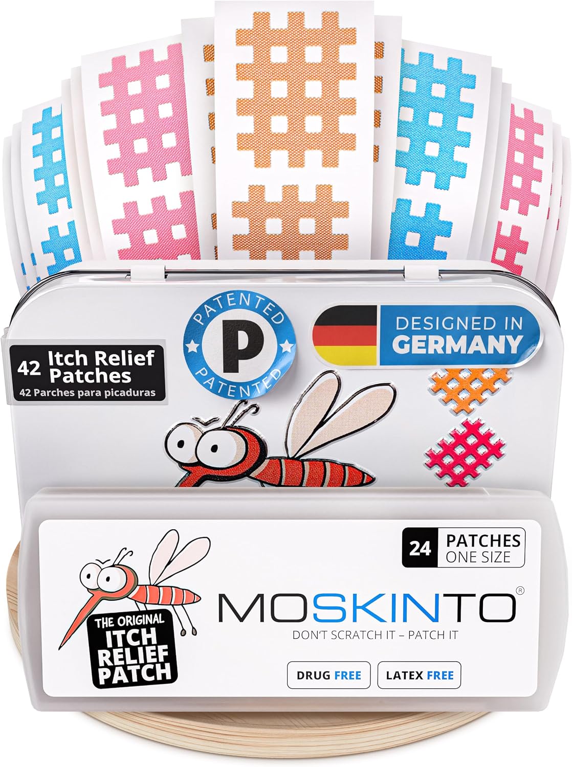 Moskinto The Original Mosquito Itch Relief Patches for Kids & Adults, Bug Bite Patches Soothe Swelling & Itching, Anti Itch Bug Bite Relief