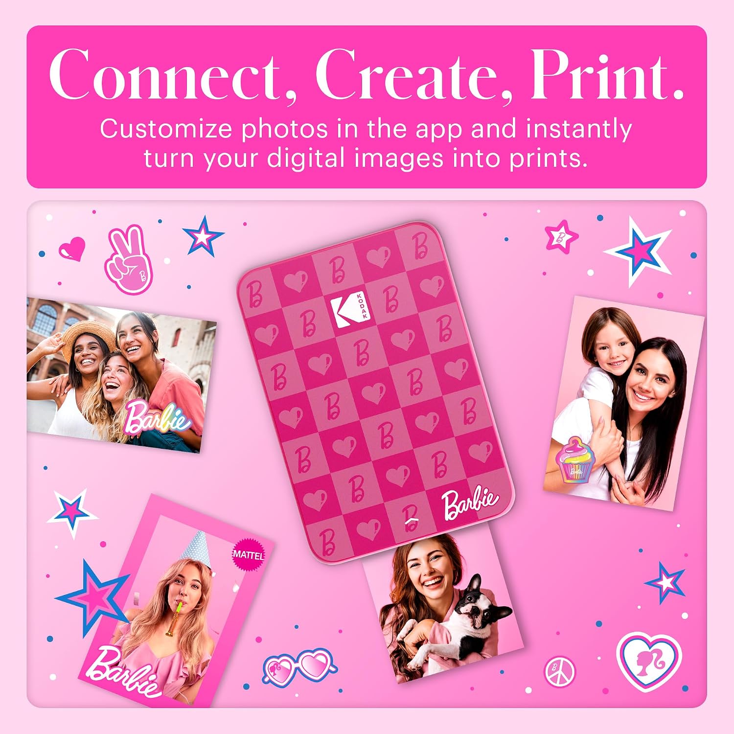 KODAK Step Instant Smartphone Photo Printer, Portable Mini Color Wireless Mobile Printer, Zink 2x3” (5.1x7.5 cm) Sticky-Back Photos