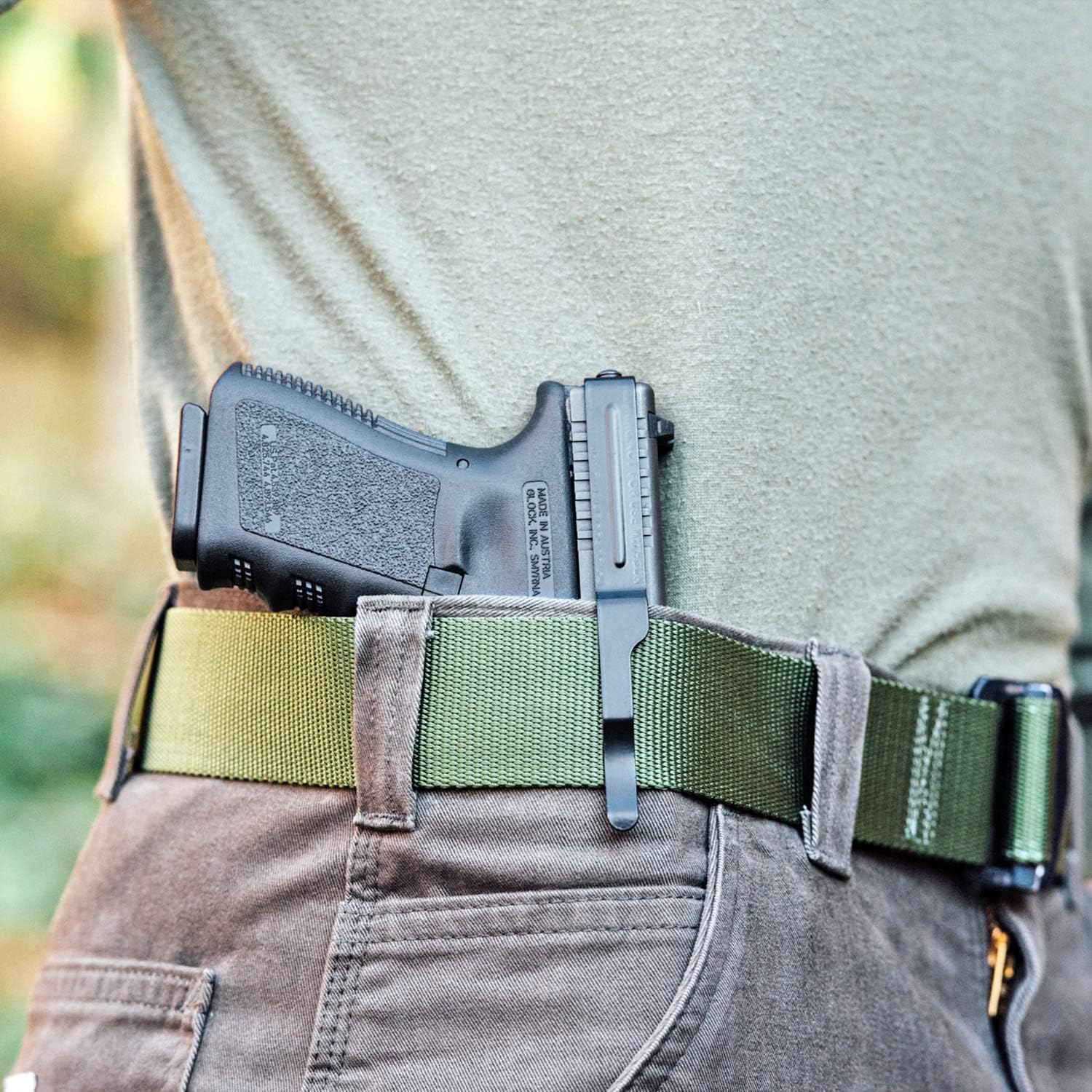 ClipDraw Gun Clip, Low Profile Slim Concealed Carry Easy Install American Made