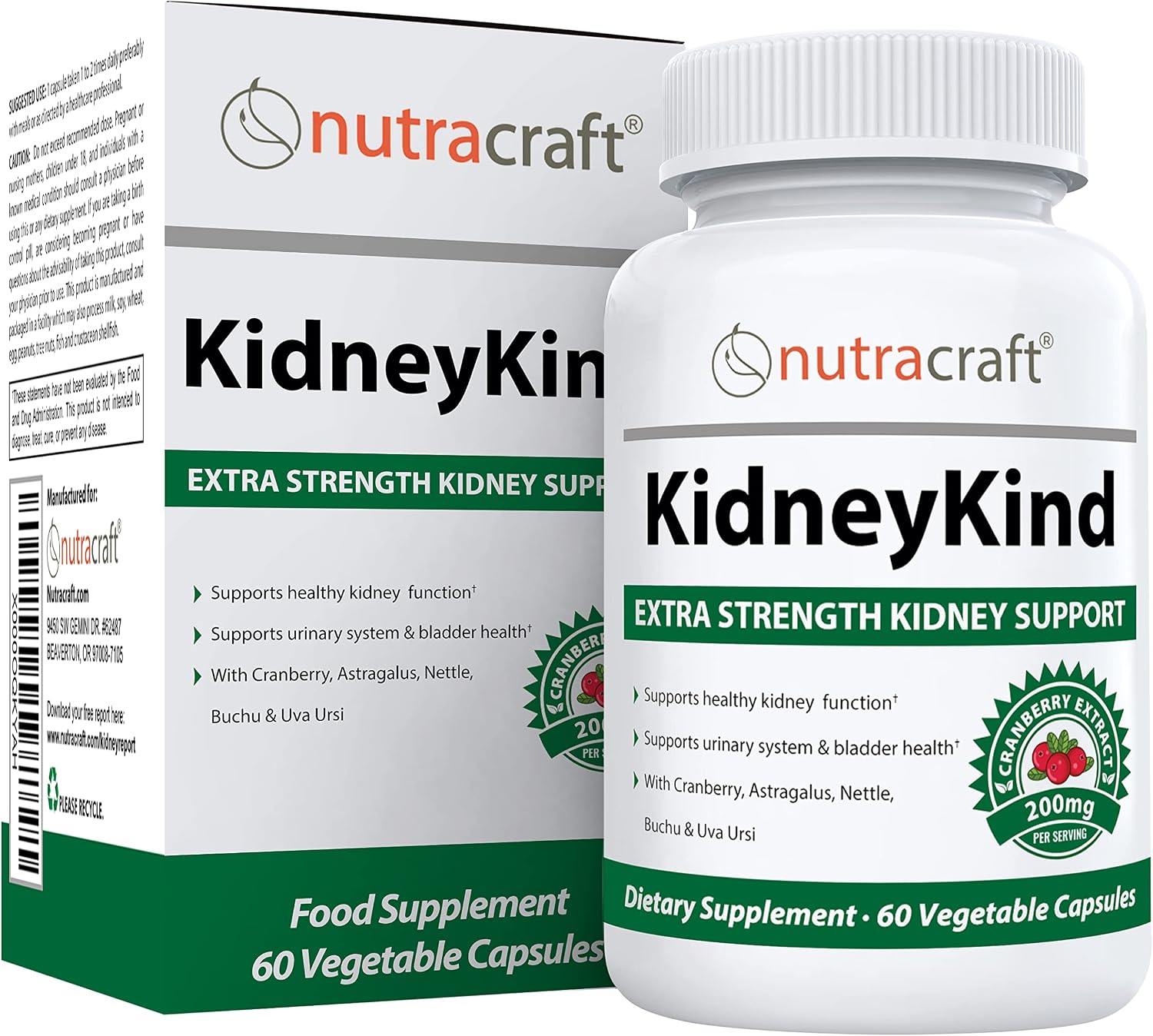 KidneyKind #1 Kidney Support and Detox Supplement | Kidney Cleanse for Bladder & Urinary Health | Buchu, Juniper, Uva Ursi, Cranberry