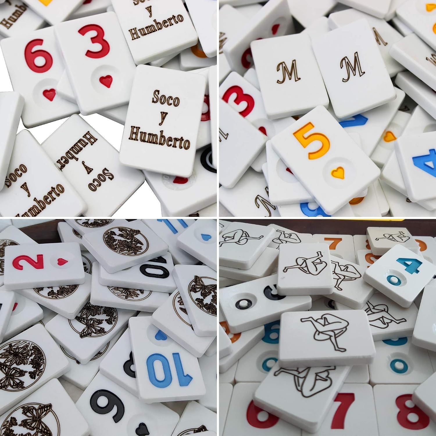 Antochia Crafts Personalized Rummy Tiles - Custom Rummy Game Tiles