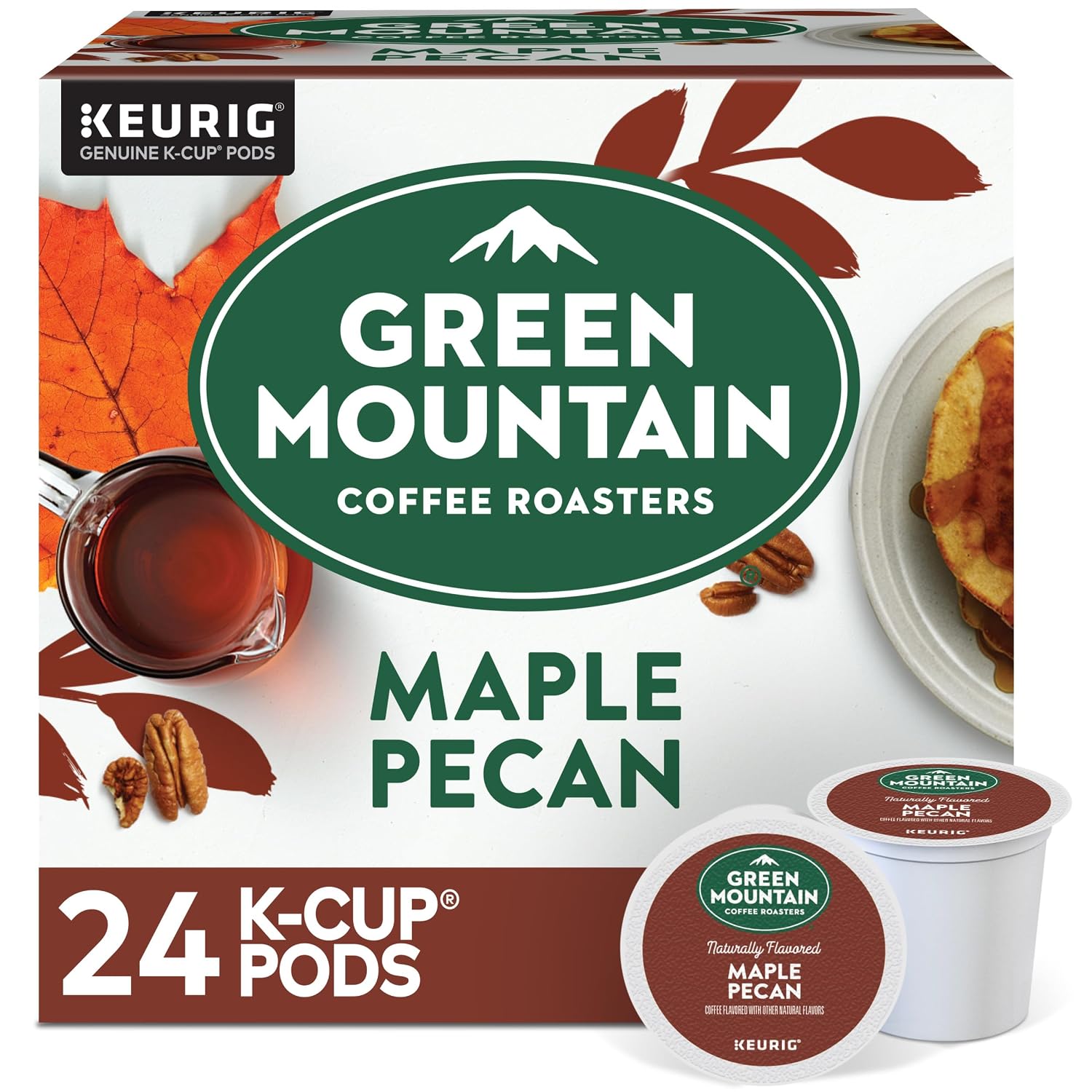 Green Mountain Coffee Roasters Island Coconut, Single-Serve Keurig K-Cup Pod, Flavored Light Roast Coffee, 24 Count (Pack of 1)