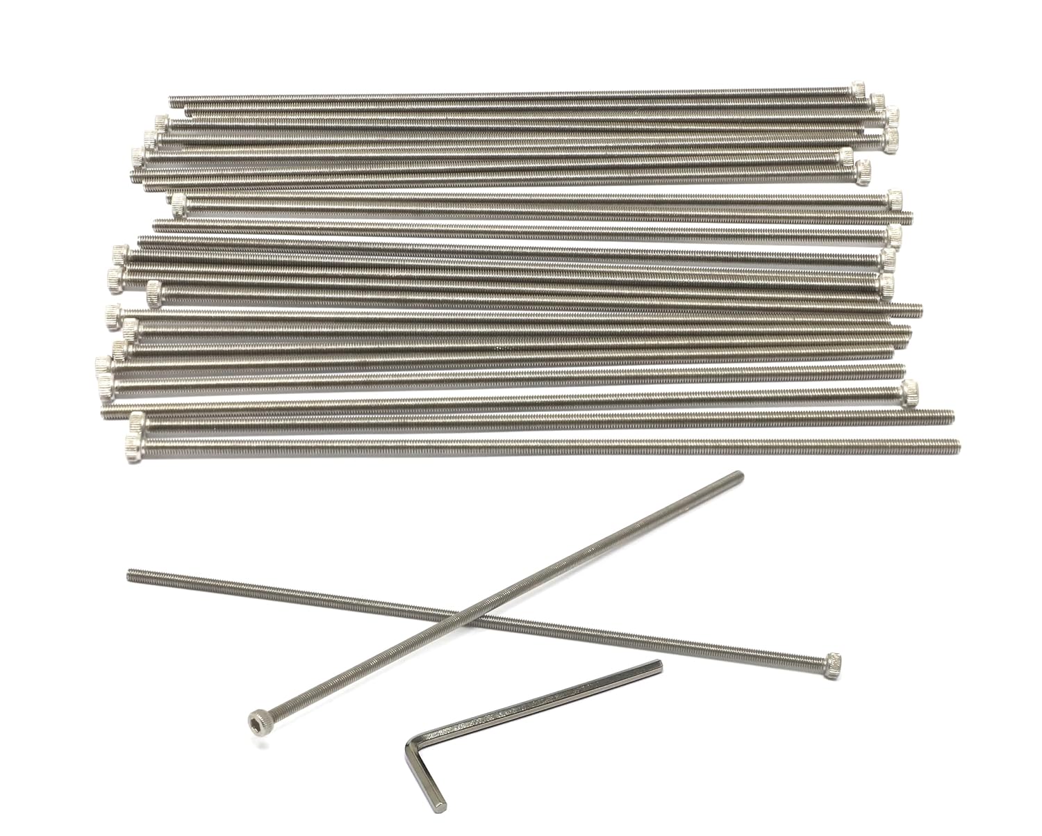 iexcell 20 Pcs M8 x 30/35/40/45/50 mm Stainless Steel 304 Hex Socket Head Cap Screws Bolts Assortment, Fully Threaded