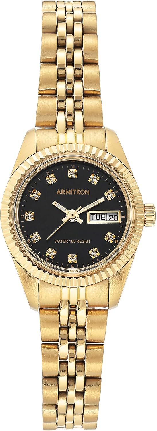 Armitron Women's Genuine Crystal Accented Bracelet Watch, 75-2475