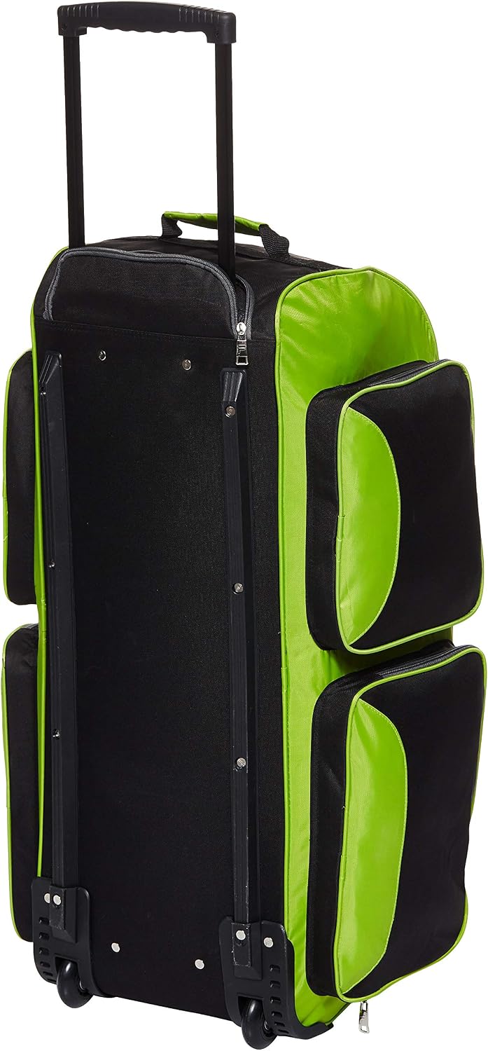 Fila 32" Lightweight Rolling Duffel, Neon Lime