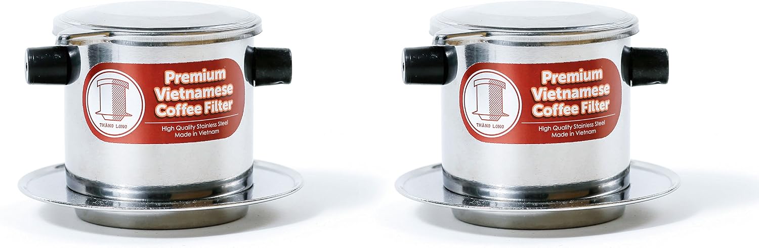 Vietnamese Drip Coffee Maker Filter. Single Cup Serve. Inox. 6 oz Small Stainless Steel
