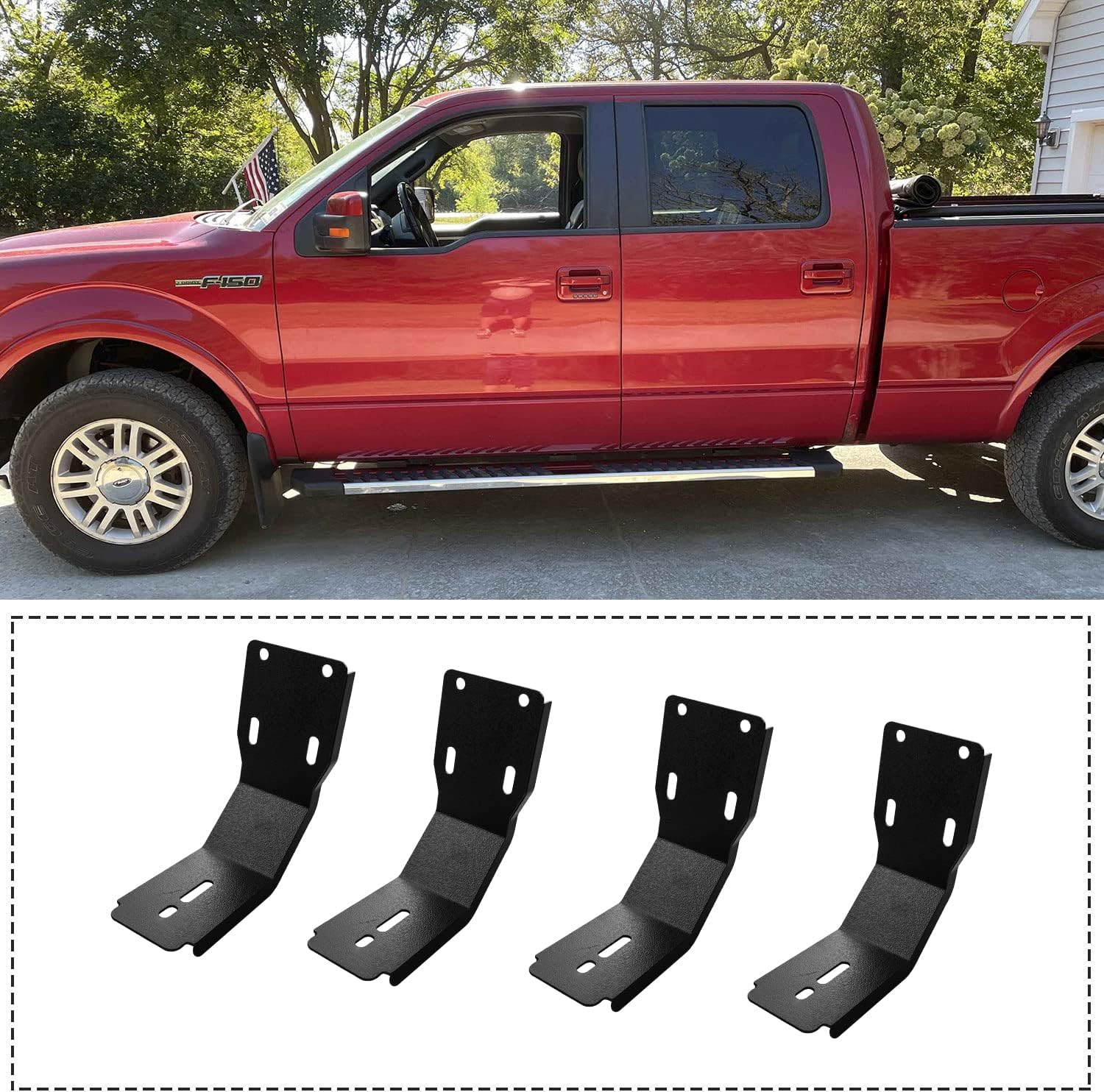 COMNOVA Pair Running Board for 2017-2026 Ford F250 Superduty Crew Cab