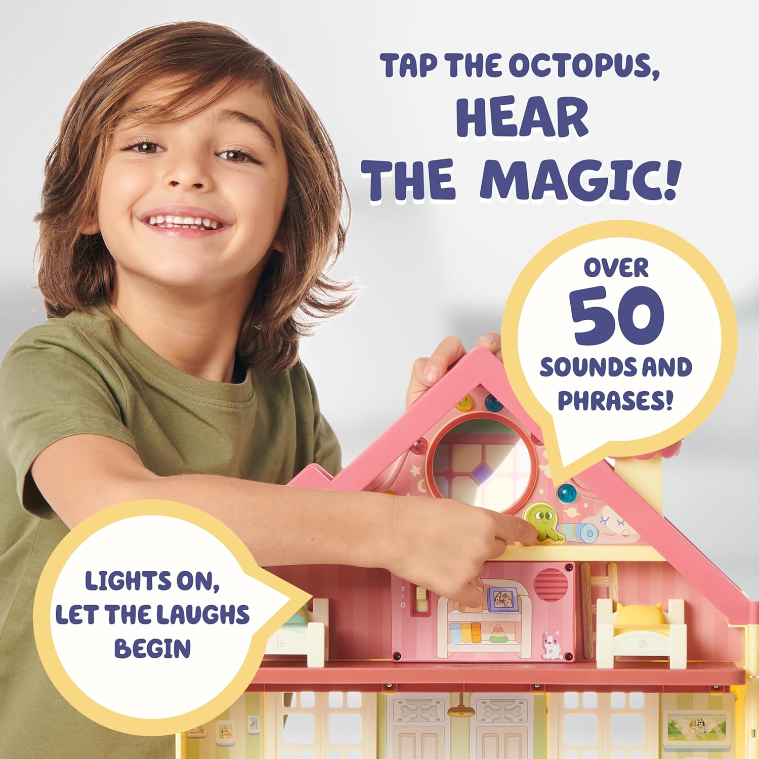 Bluey Toy House Mega Bundle, Family Home & BBQ Playhouse, Ages 3-5