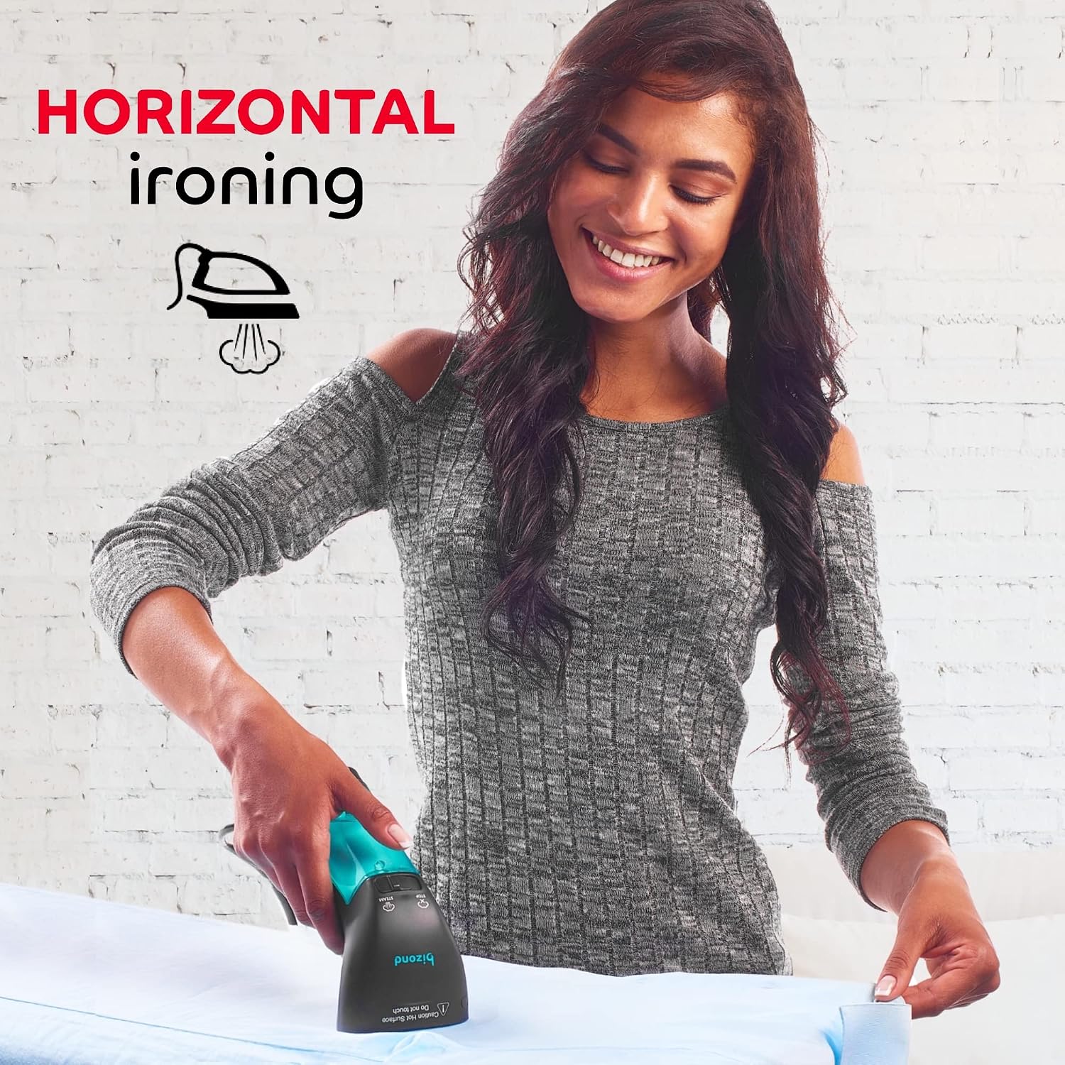 BIZOND Travel Steamer for Clothes - Portable, Handheld for Garment, Fabric and Curtain - No Spitting, Safe, 120V Only