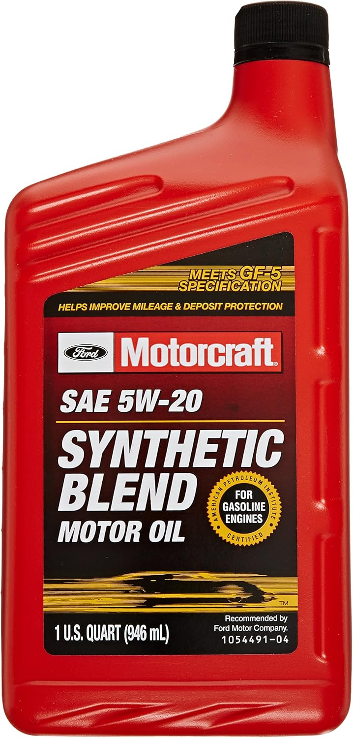 Genuine Ford Accessories (XO-5W20-QSPW) SAE 5W-20 Synthetic Blend Engine Oil - 1 Quart