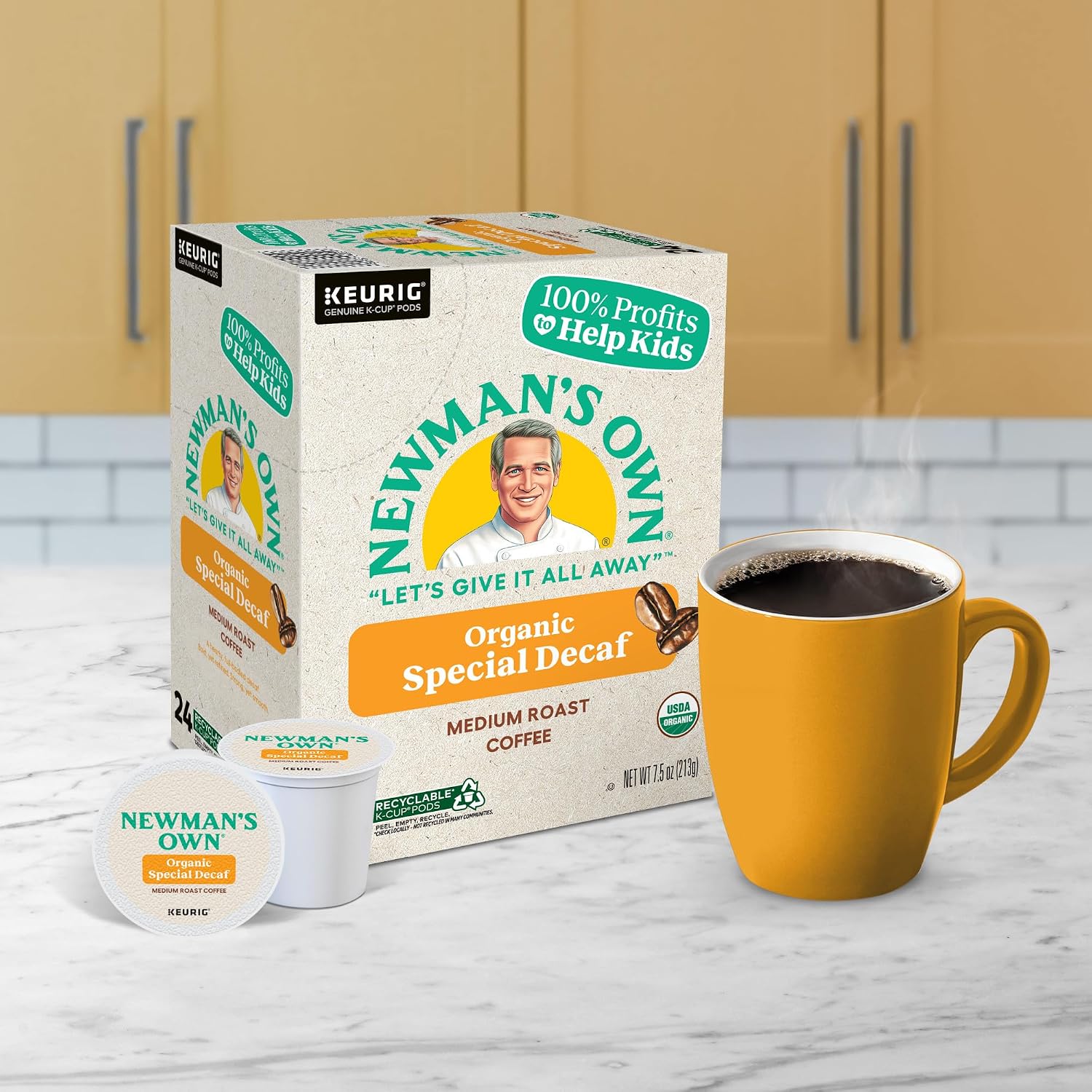 Newman's Own Organics Special Blend Keurig Single-Serve K-Cup Pods, Medium Roast Coffee, 96 Count