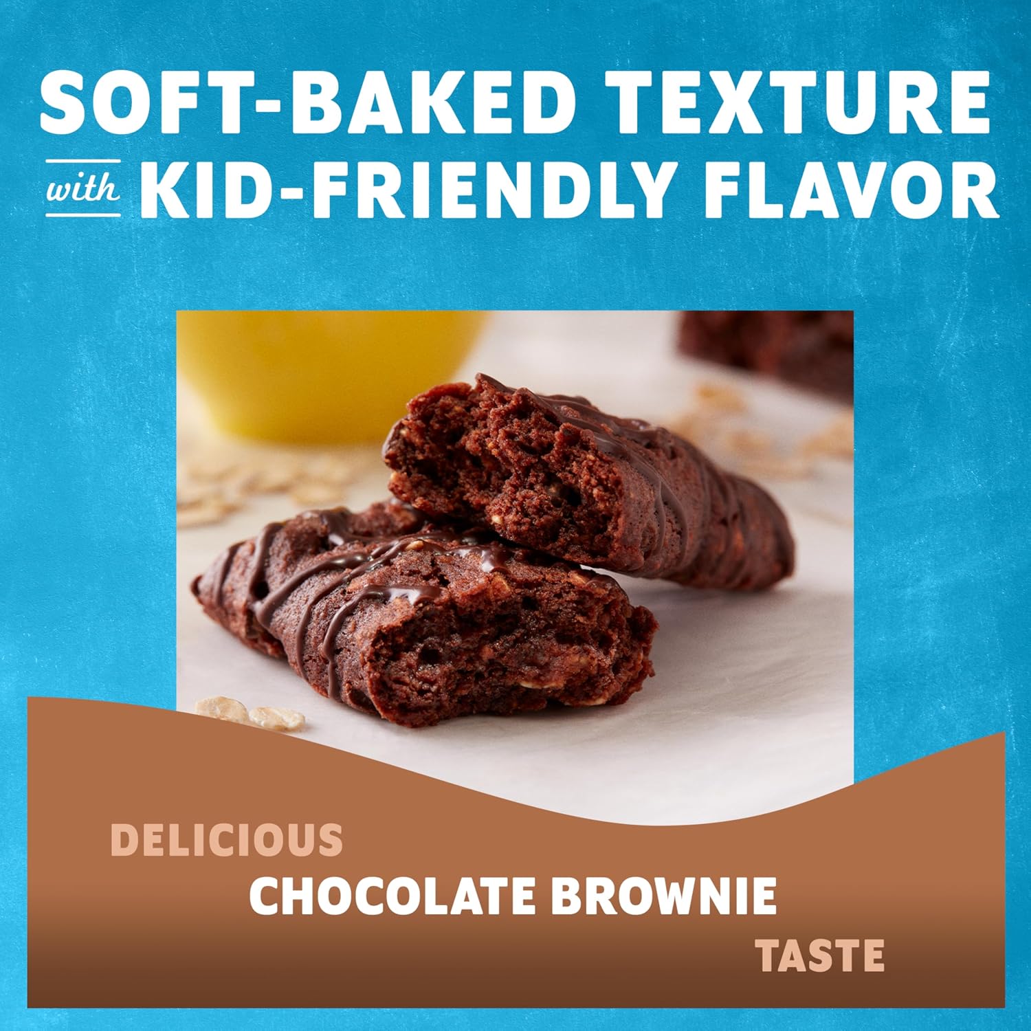 Zbar - Chocolate Brownie - Soft-Baked Energy Snack Bars - Non-GMO - 11g Whole Grains - USDA Organic Granola Bars - Snacks for Kids (18 Pack)