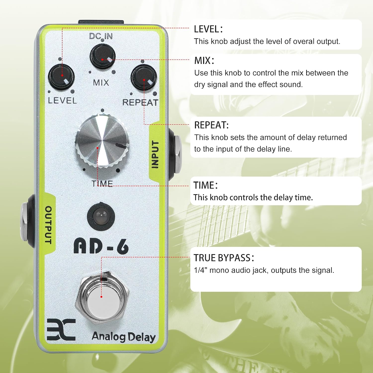 EX 7 Band EQ Equalizer Mini Guitar Pedal
