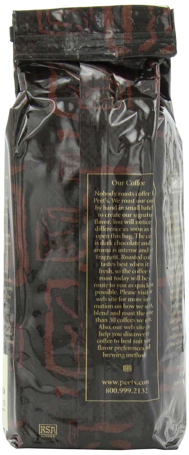 Peet's Coffee, Dark Roast Ground Coffee, 100% Arabica Coffee - Major Dickason's Blend 18 Ounce Bag