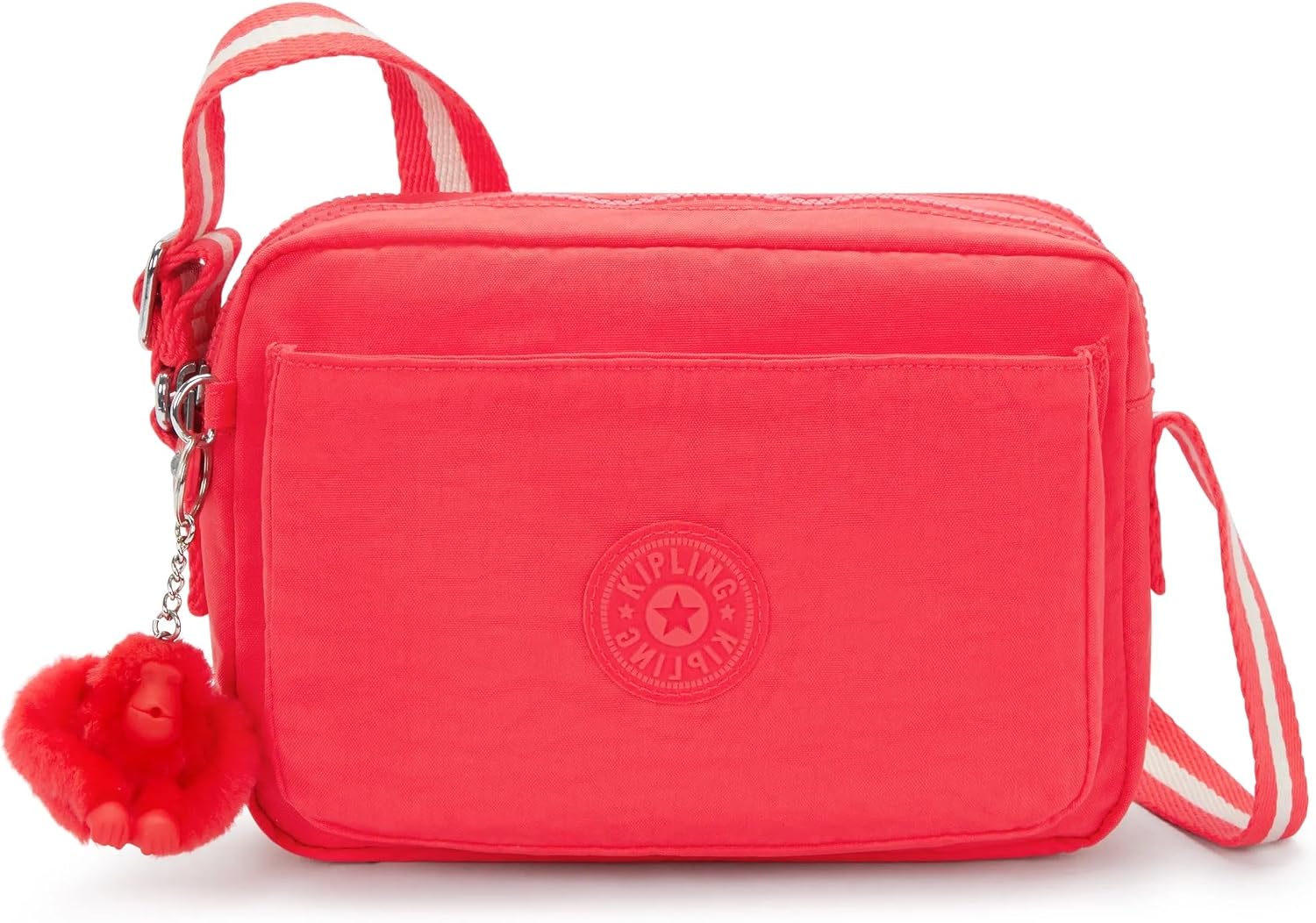 Kipling Women’s Abanu Medium Crossbody Bag, Lightweight, Adjustable Nylon Waist Pack with Multi-Compartment Zip Pockets
