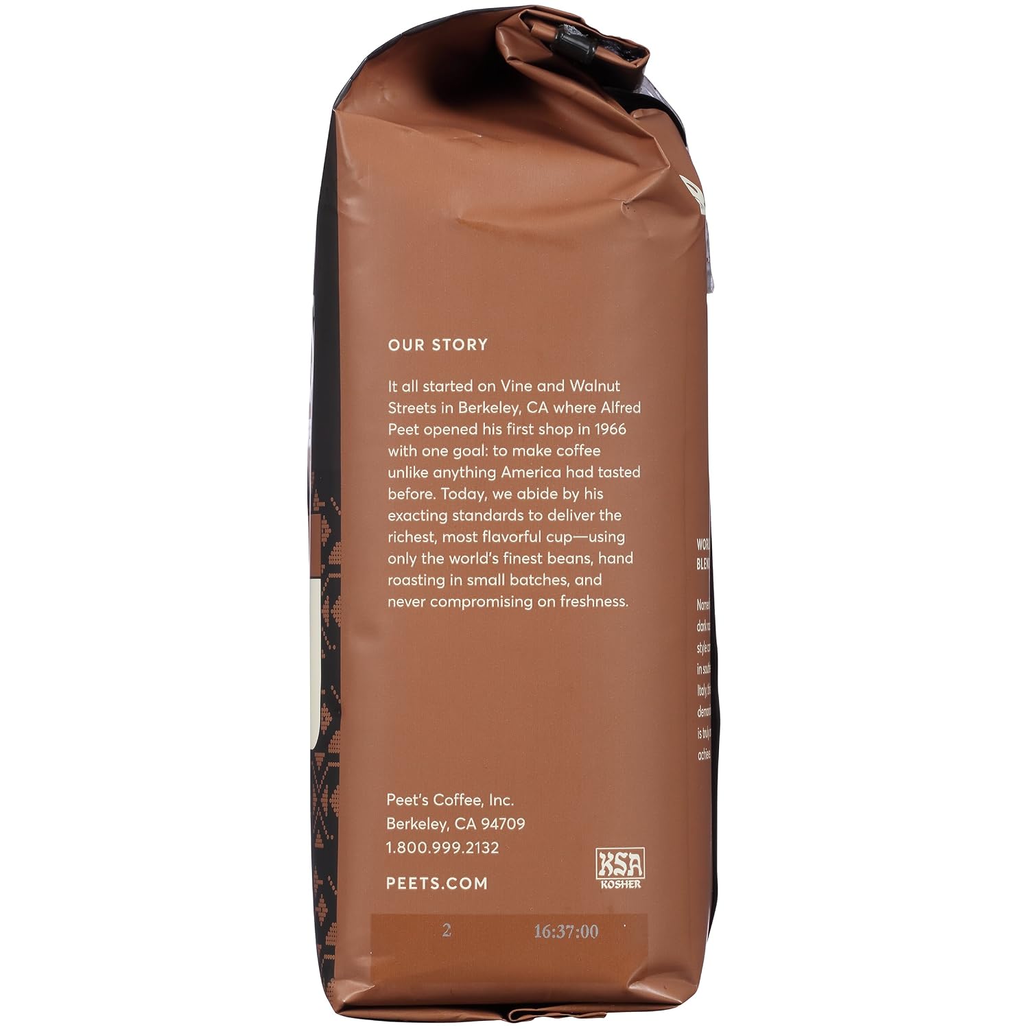 Peet's Coffee, Dark Roast Ground Coffee, 100% Arabica Coffee - Major Dickason's Blend 18 Ounce Bag