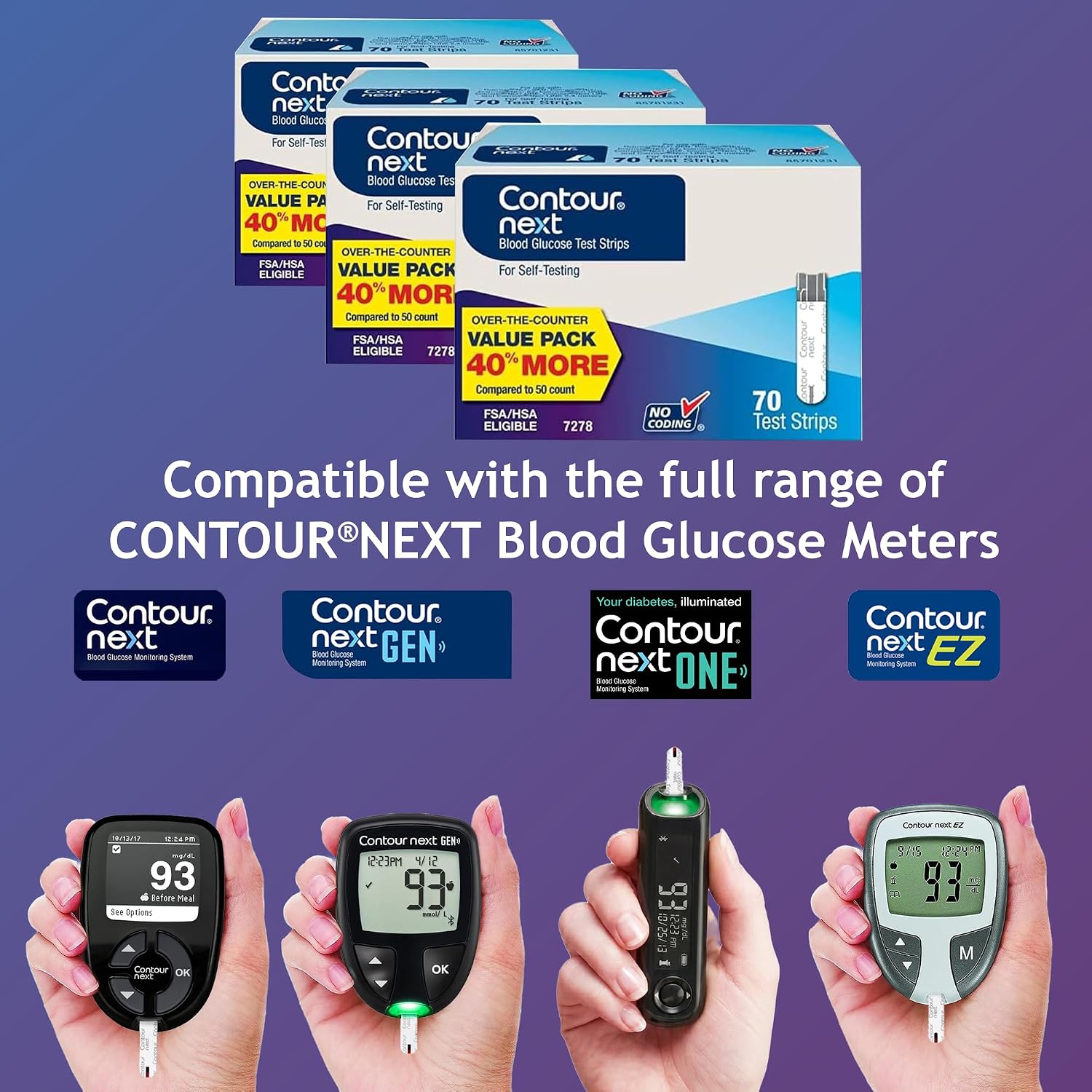 Ascensia CONTOUR NEXT Blood Glucose Diabetes Test Strips, 35 Count