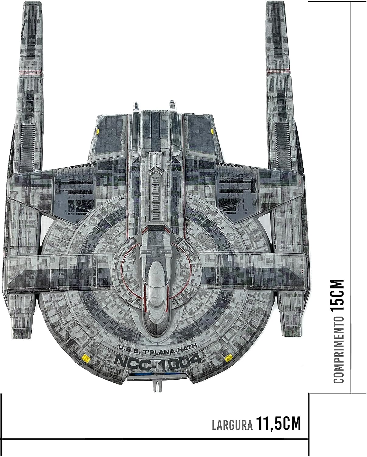 Eaglemoss Star Trek Discovery The Official Starships Collection: #17 USS T'plana-Hath Ncc-1004 Ship Replica, Multicolor