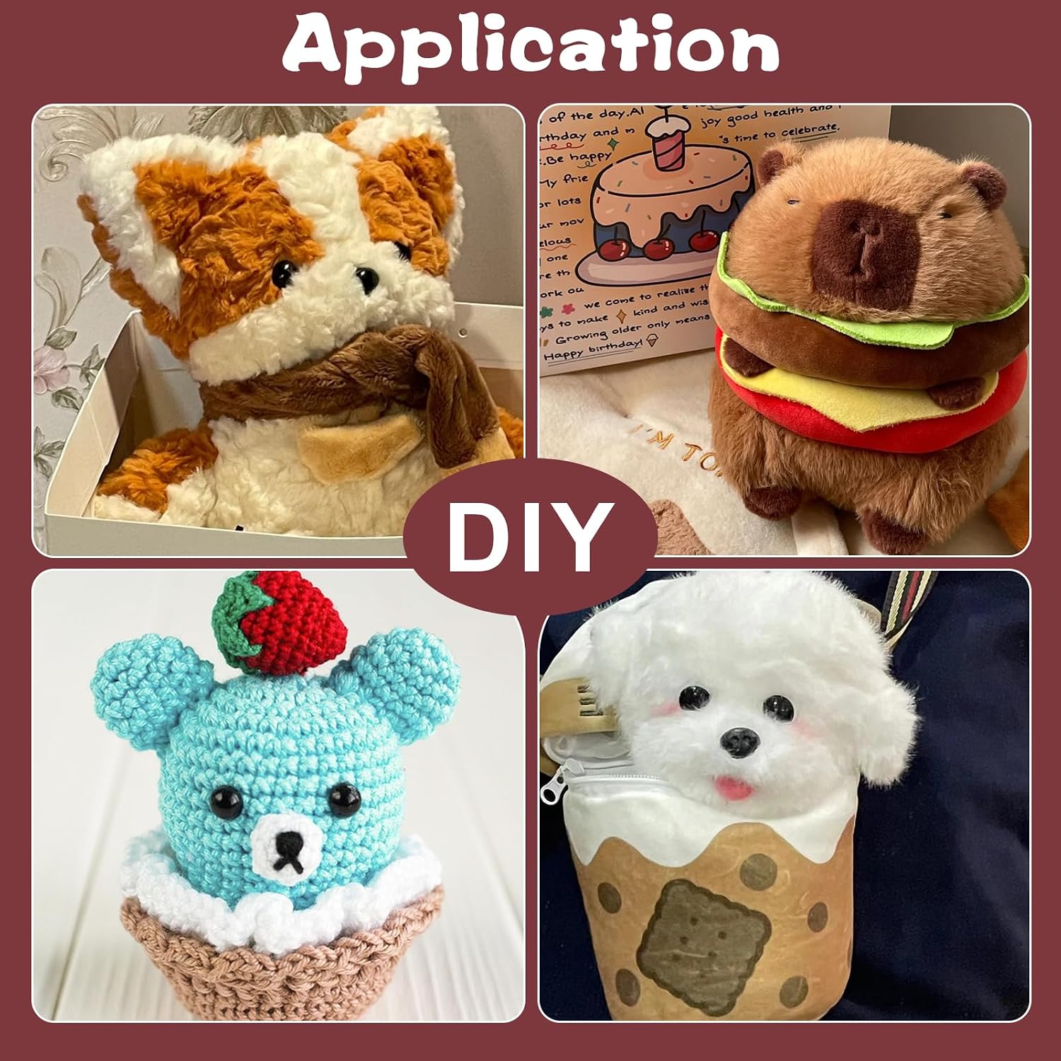 BUTUZE 250g/8.8oz Polyfill Stuffing Fiber Fill,Stuffing for Stuffed Animals