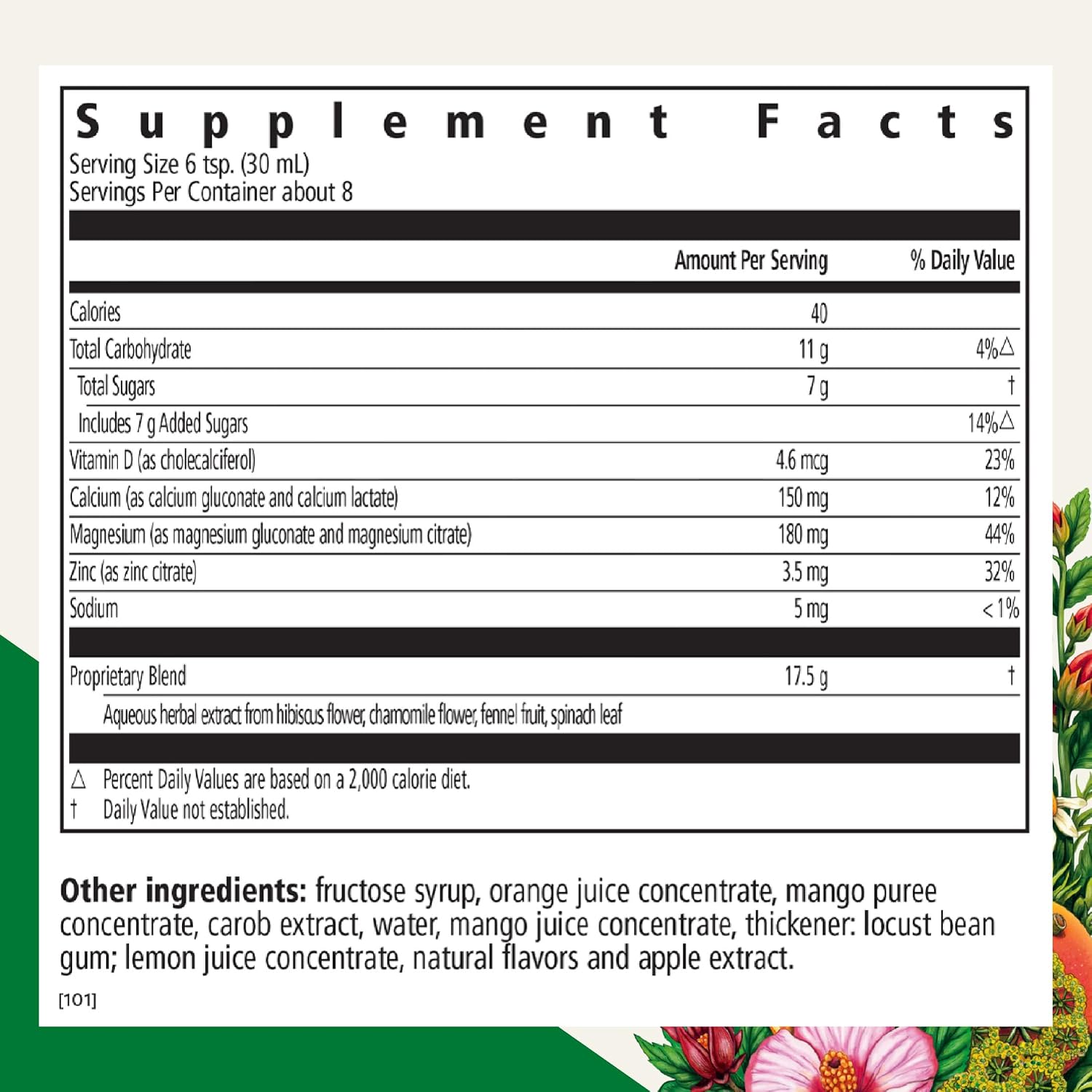 Floradix Calcium Magnesium Liquid Mineral & Vitamin Formula - Bone Support Supplement with Calcium, Magnesium, Vitamin D & Zinc - Vegetarian & Non-GMO - 8.5 fl oz