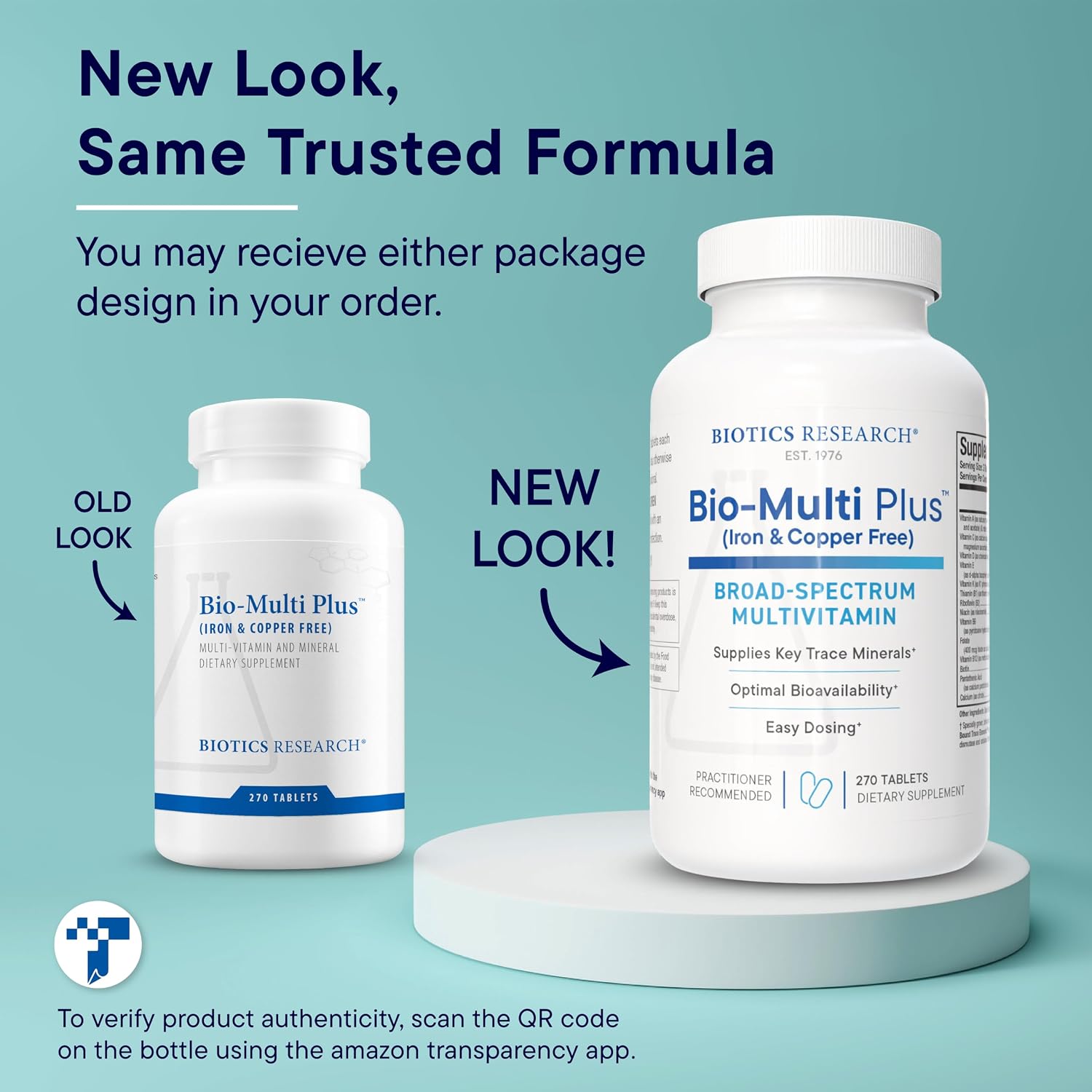 BIOTICS RESEARCH Bio Multi Plus Iron & Copper Free Multivitamins 270Tablets