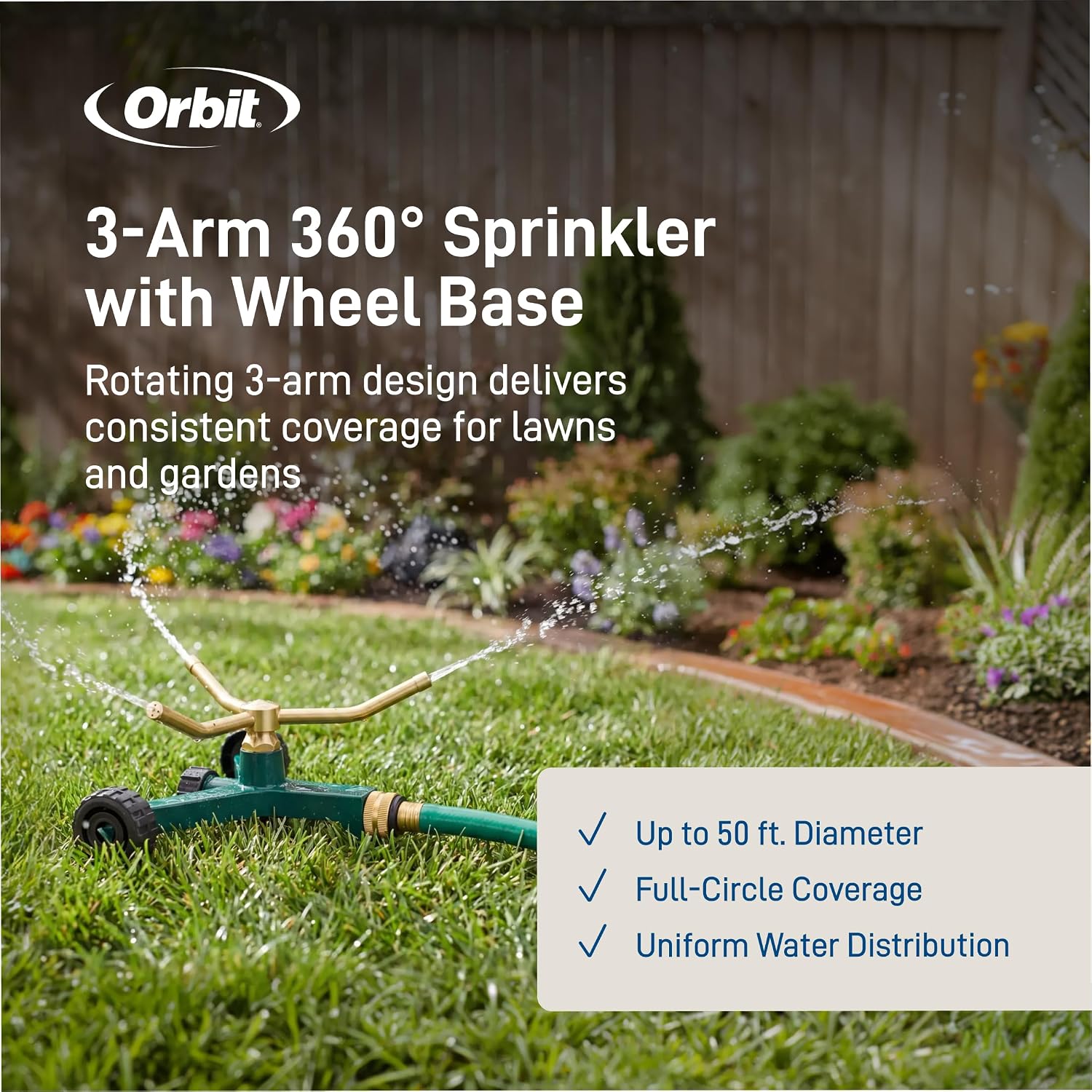 Orbit 58288 3-Arm High-Rise Sprinkler