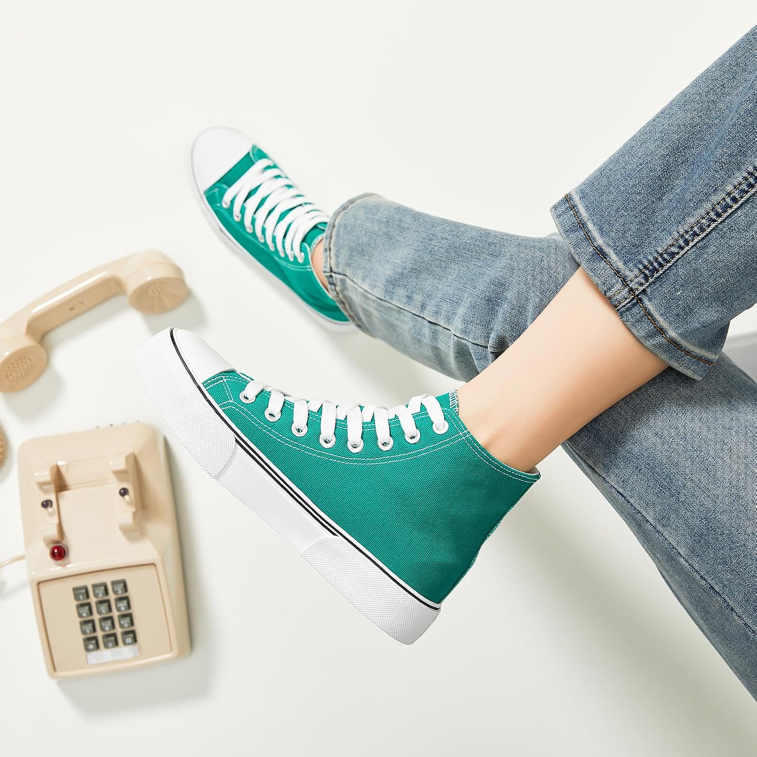 hash bubbie High Top Canvas Sneakers Fashion Walking Shoes
